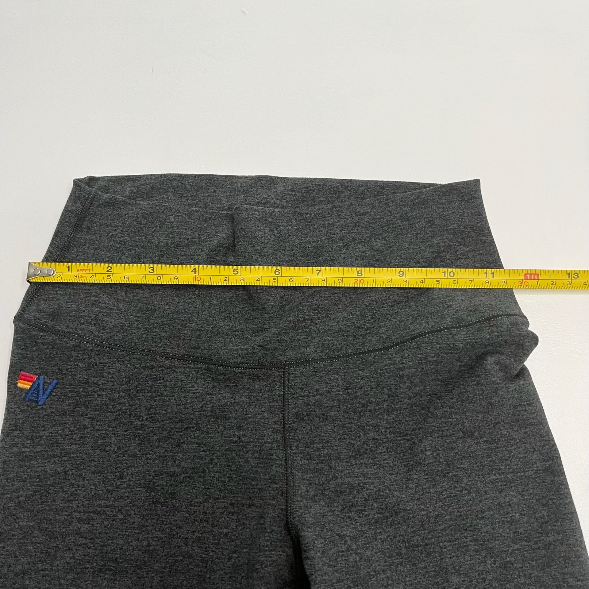 Aviator Nation Leggings Size XS Charcoal Gray Pink Lightning Bolt 7