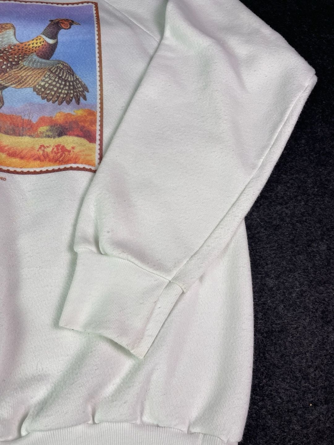 Xpres Knits Vintage 1988 US Postal Service Pheasant Stamp Sweatshirt Size L 9