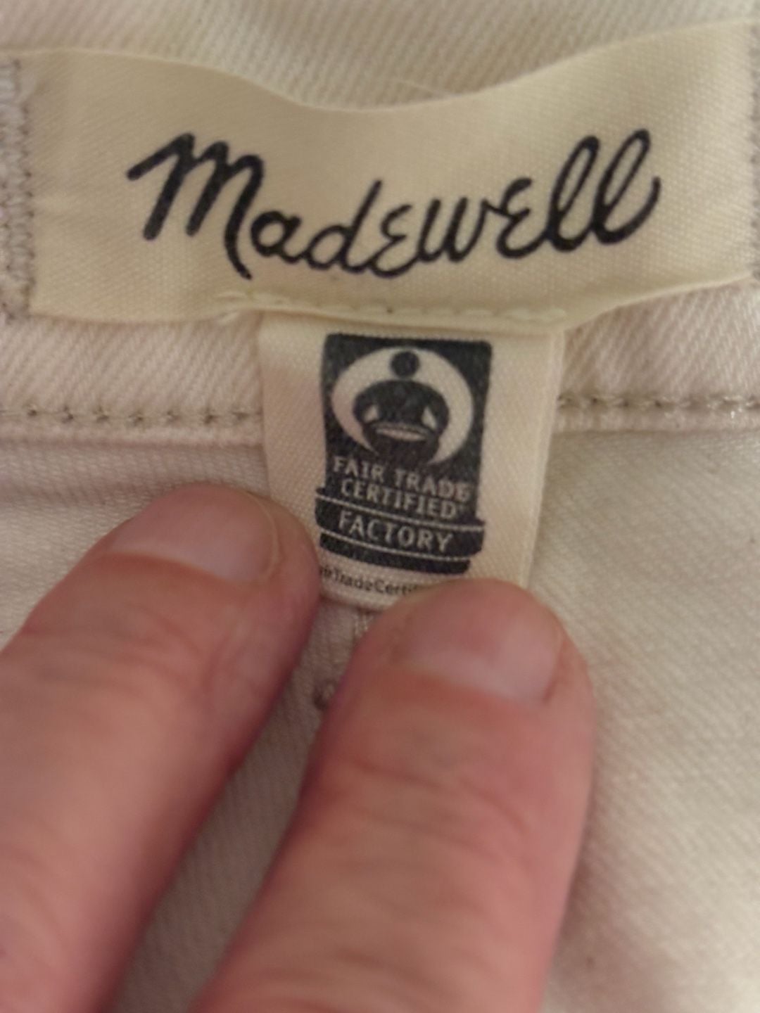Madewell The Perfect Vintage Jean Size 29 Off White 4