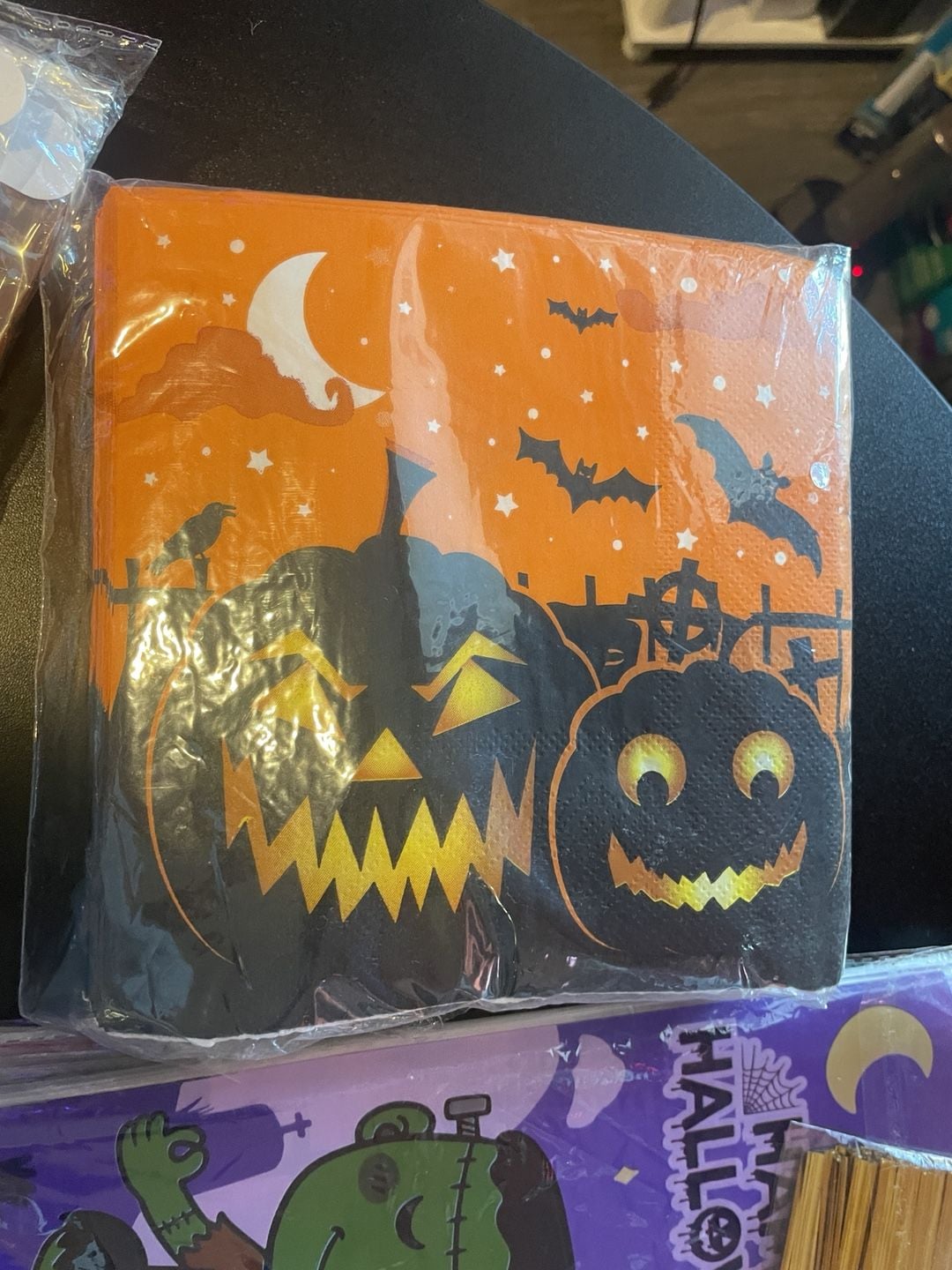 Halloween Party Supplies Set Napkins Plates Bags 2