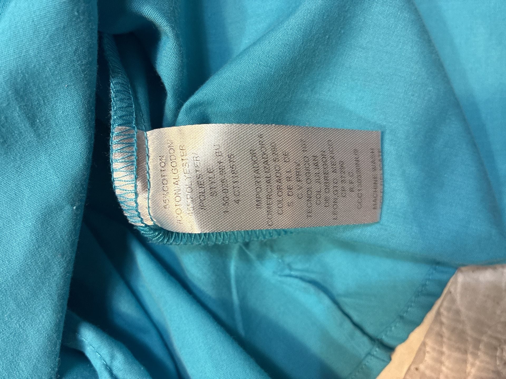 Roper Western Pearl Snap Shirt Size L Turquoise Long Sleeve 10