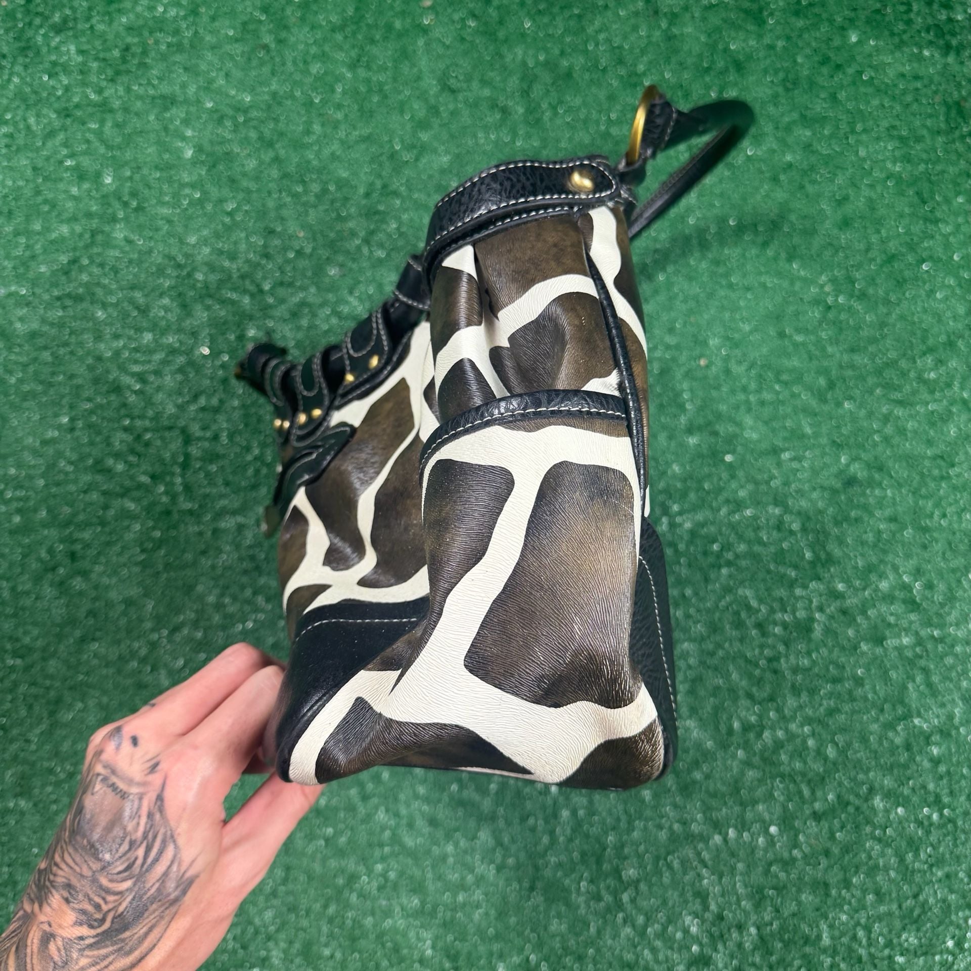 D&G Dolce & Gabbana Giraffe Print Handbag 7