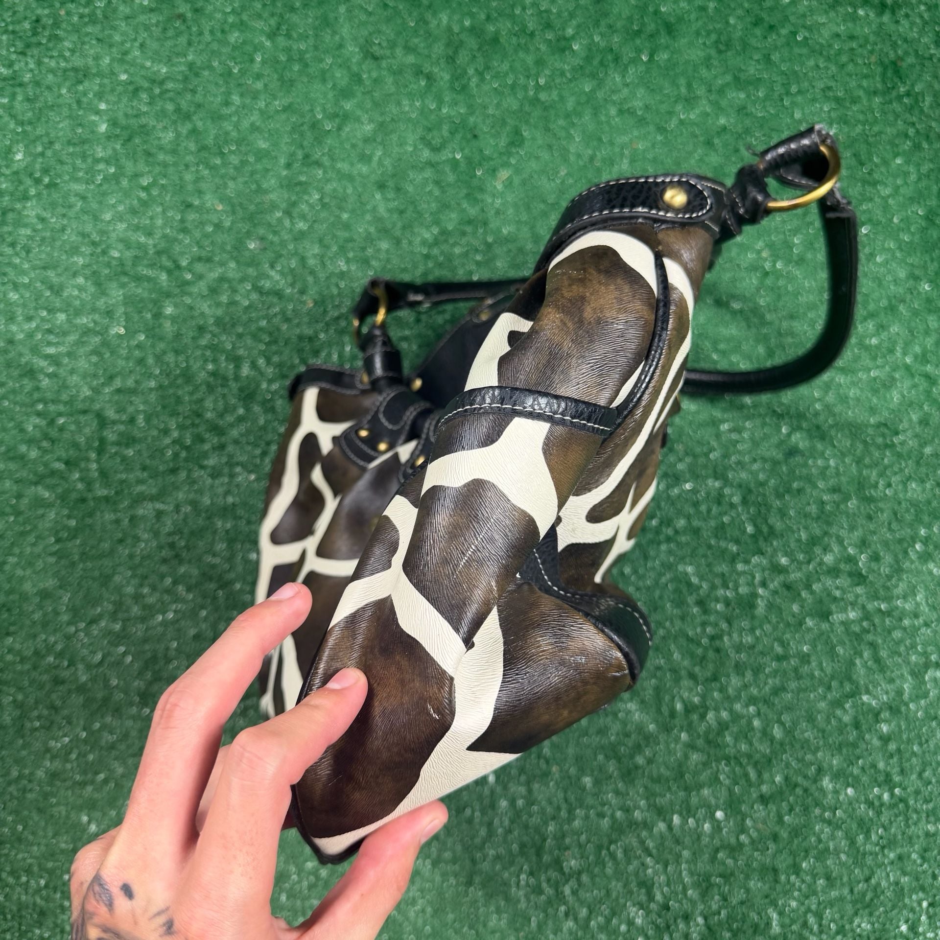 D&G Dolce & Gabbana Giraffe Print Handbag 8
