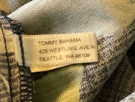 Tommy Bahama Disney Parks Silk Hawaiian Camp Shirt Navy Floral Small 7