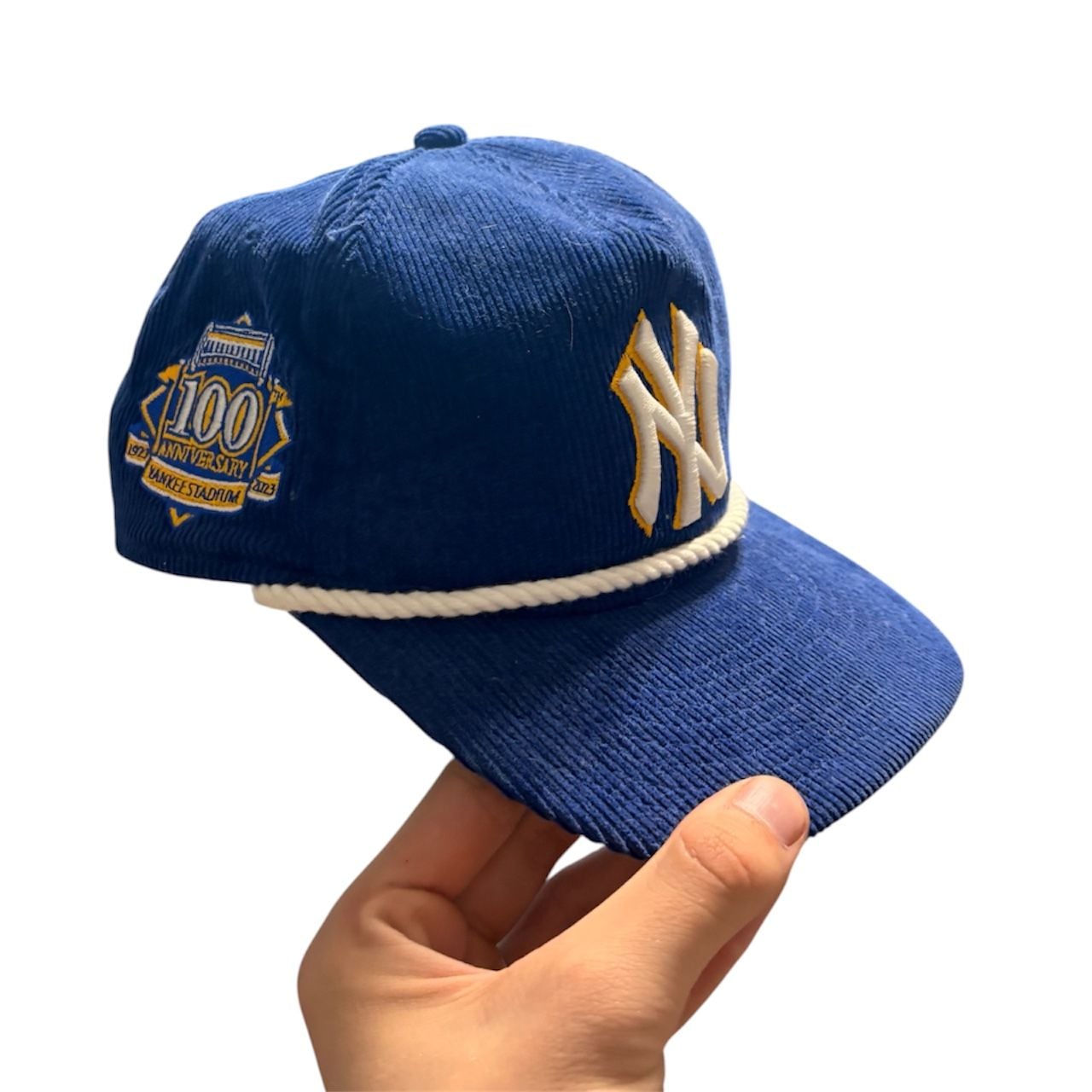 New Era NY Yankees 100th Anniversary Stadium Corduroy SnapBack Hat 2