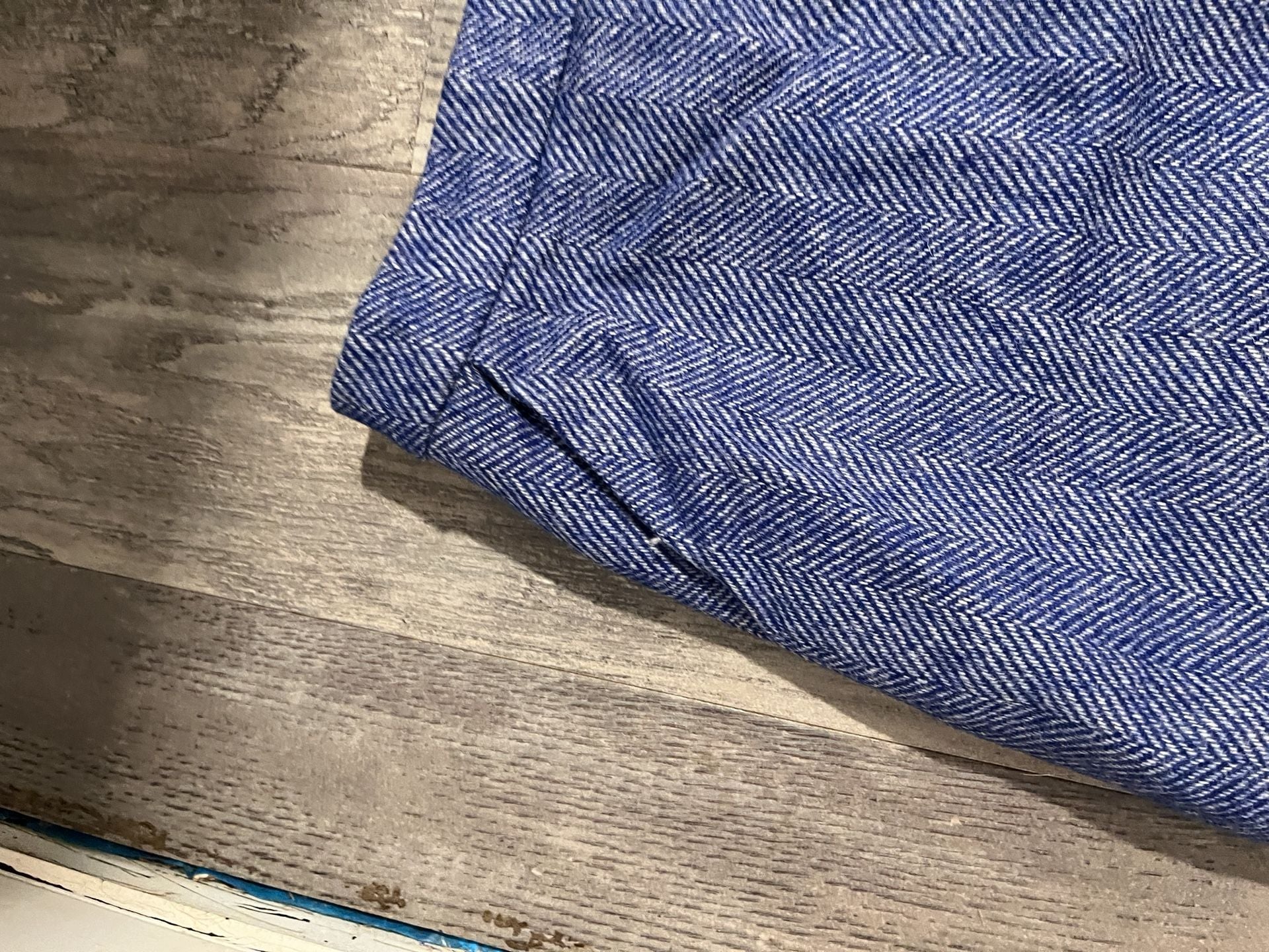 Boden British Tweed By Moon Skirt US 8P Blue Herringbone Wool Lined 3
