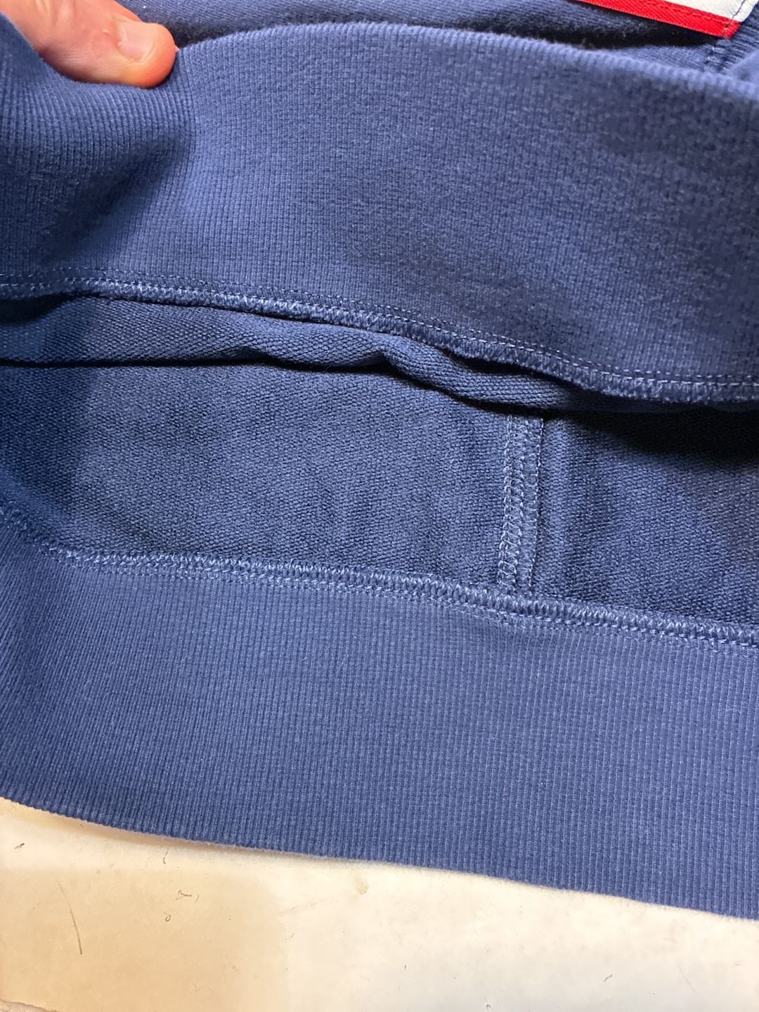Champion Logo Taped Sweatshirt Size M Navy Blue 7