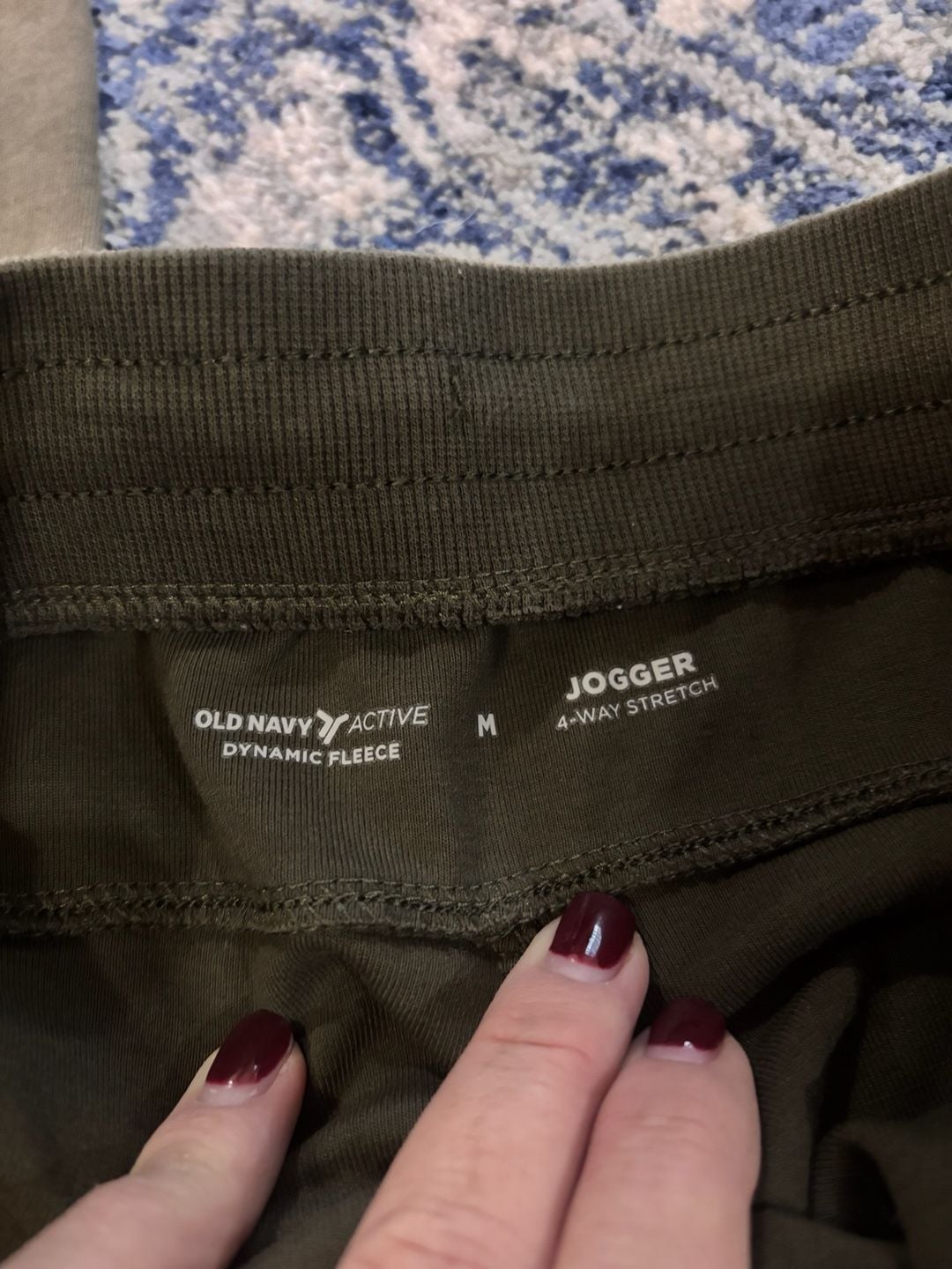 Old Navy Active Dynamic Fleece Jogger Size M Green 4-Way Stretch 3
