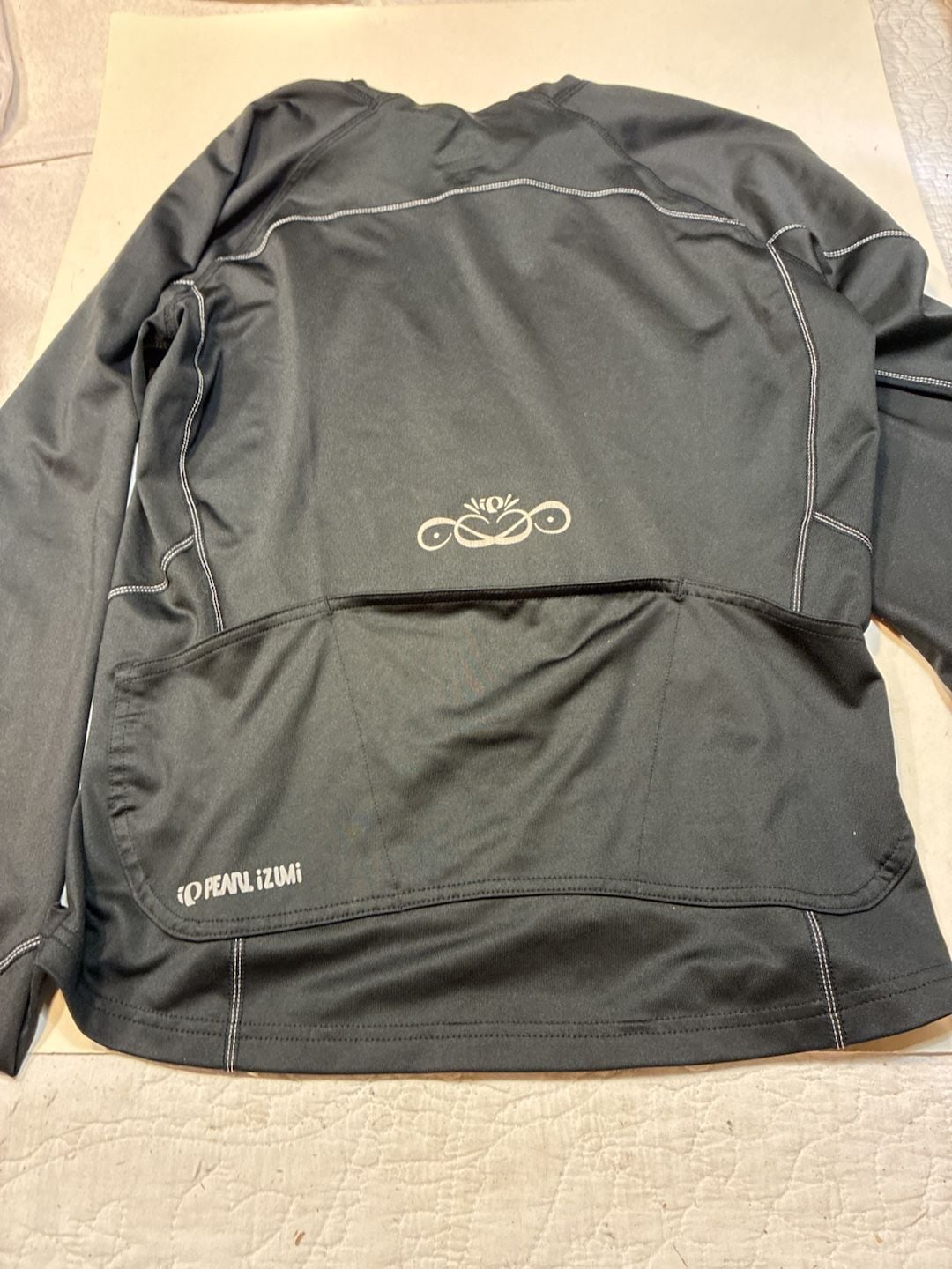 Pearl Izumi Elite Series Zip Shirt Medium Black Long Sleeve 11