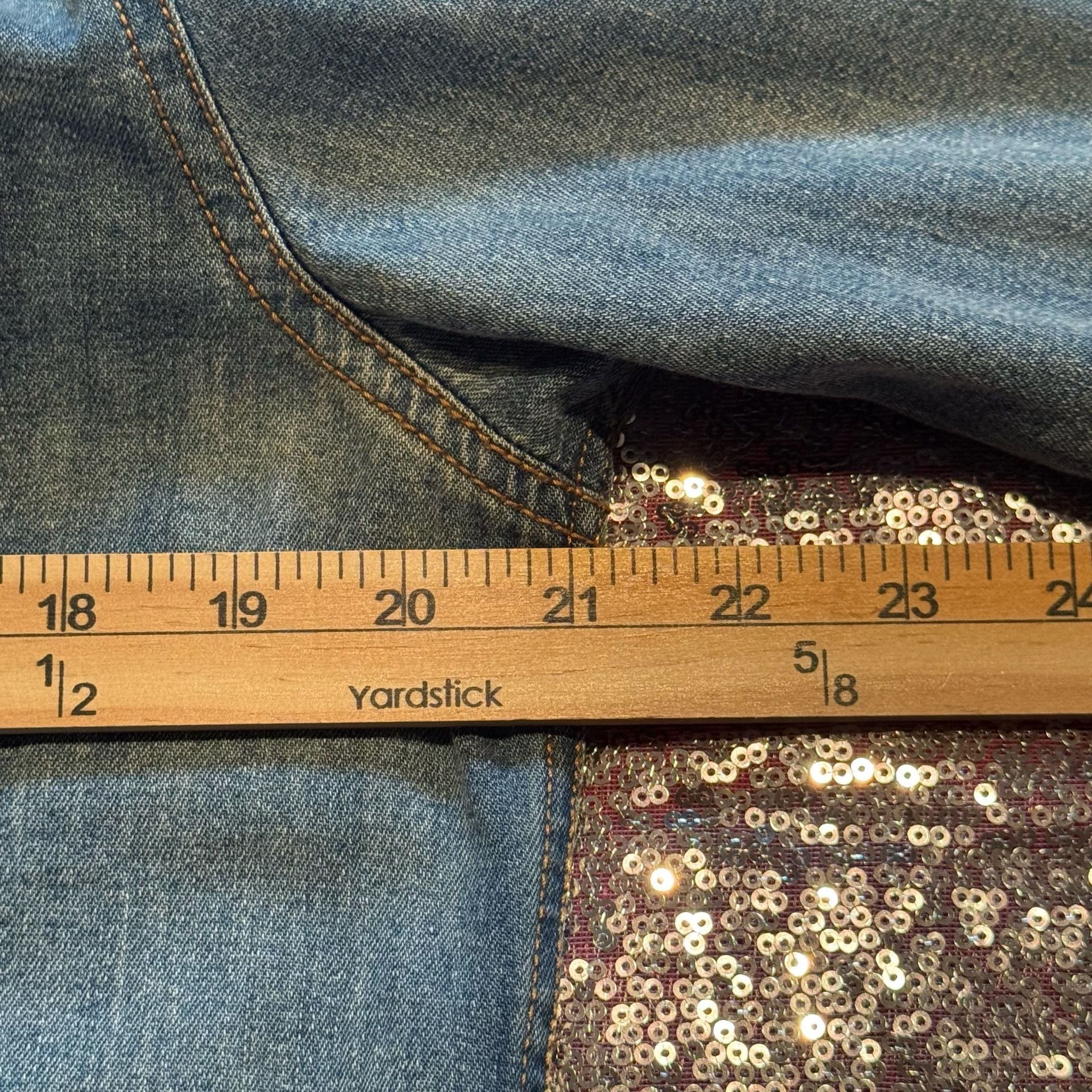 STS Ranchwear Men’s S Denim Pearl Snap Western Shirt Distressed Cowboy Ranch 8
