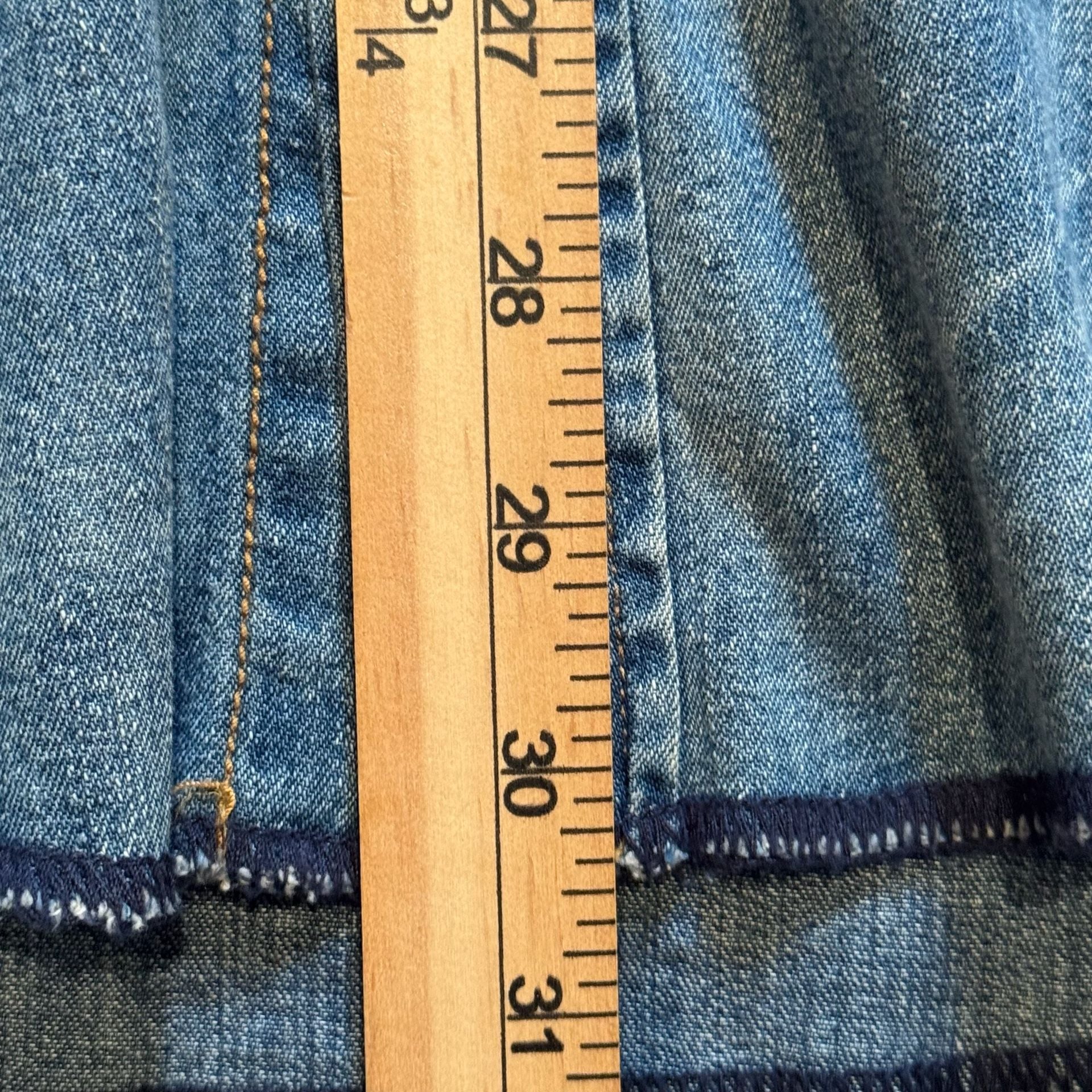 STS Ranchwear Men’s S Denim Pearl Snap Western Shirt Distressed Cowboy Ranch 9