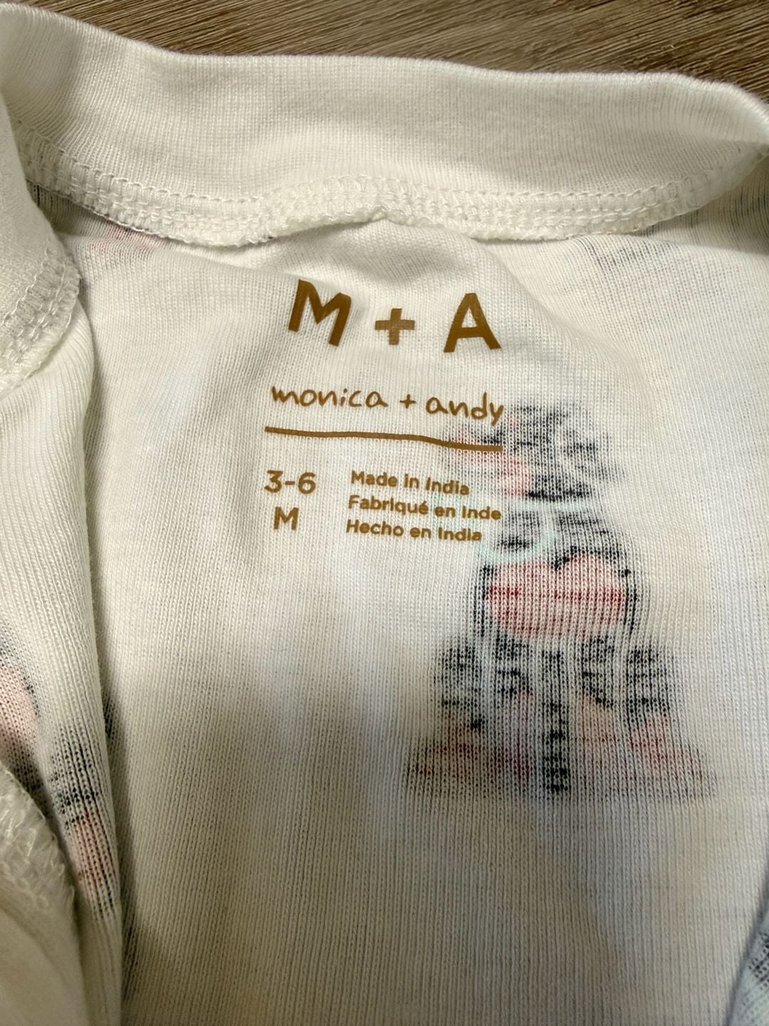 2 Monica + Andy Sleep Suit Lot Size 3-6M Animal Print 3