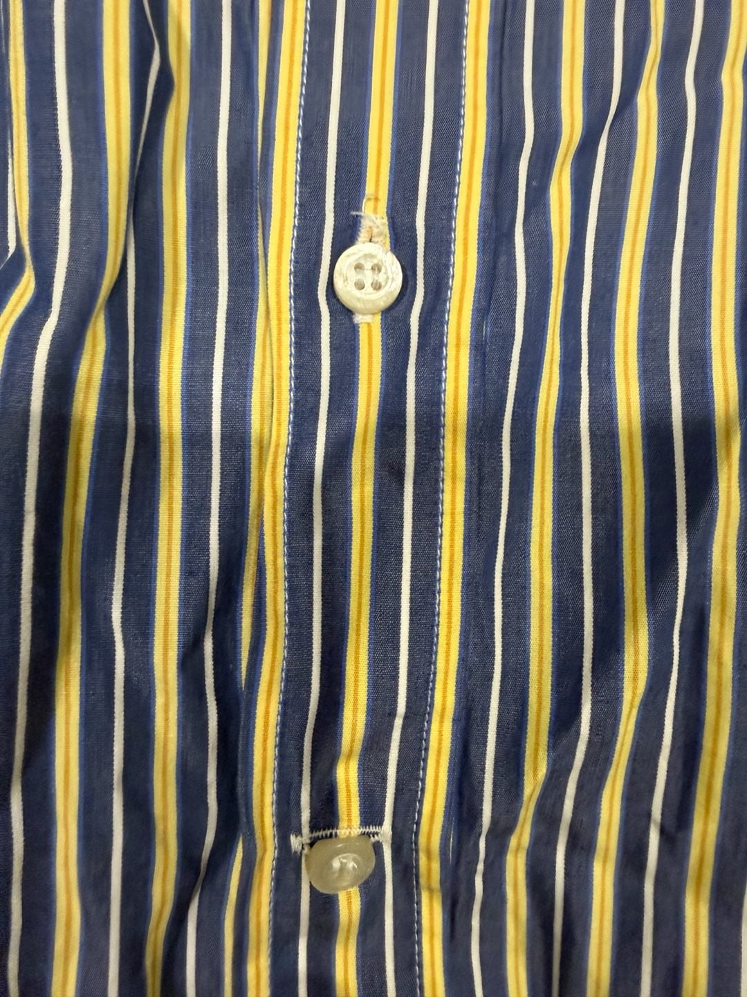 Petronio Roma Striped Short Sleeve Button-Down Shirt Size 17/43 7