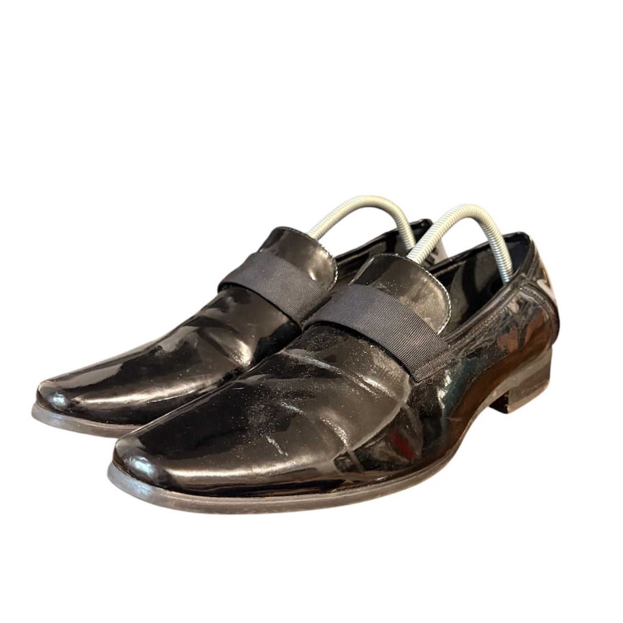 Calvin Klein Bernard Patent Loafer Size 10 Black Slip-On Shoes 3