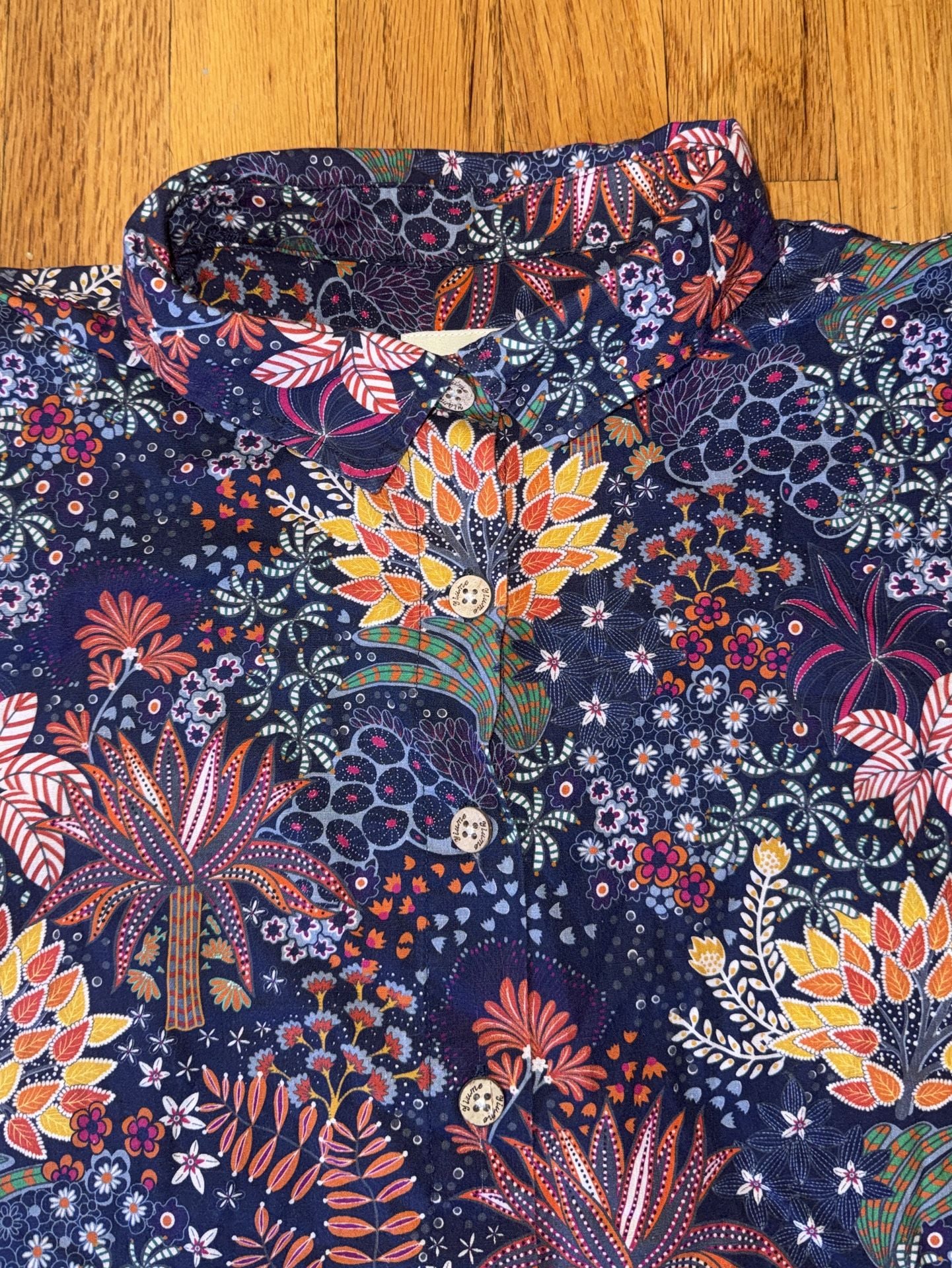 Yiume Hawaiian Shirt Mens XL Floral Short Sleeve Button Down 3