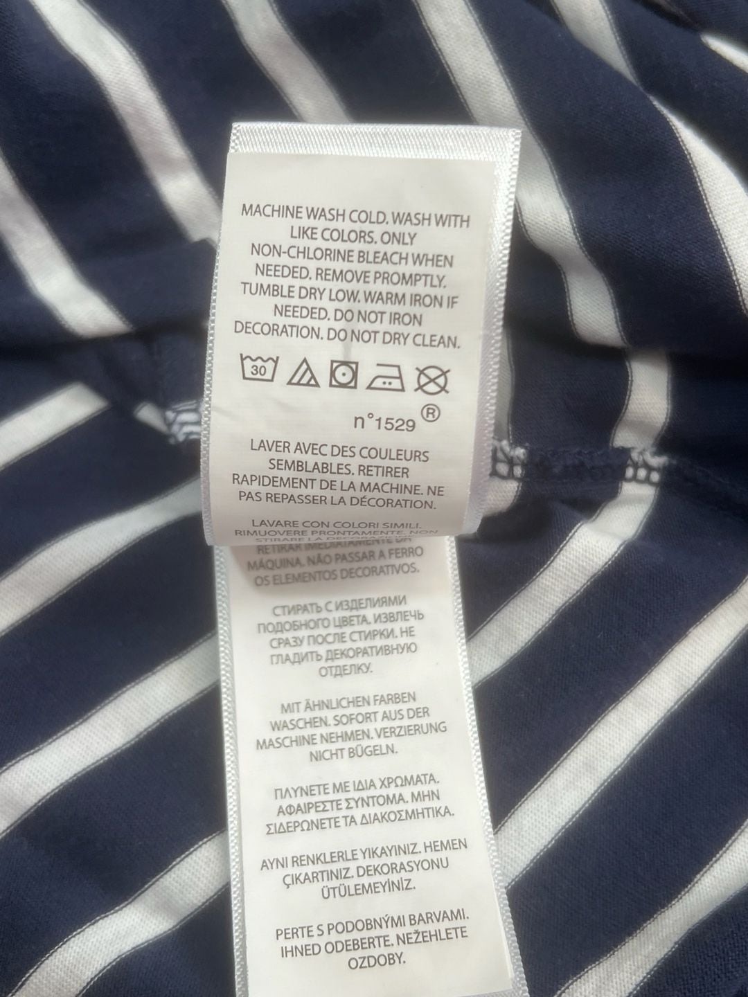 Polo Ralph Lauren Striped T-Shirt Dress Size XL Navy White 7
