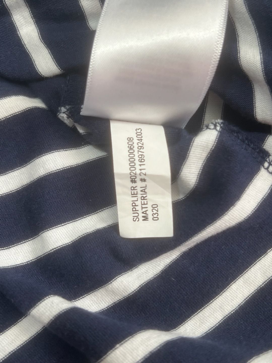 Polo Ralph Lauren Striped T-Shirt Dress Size XL Navy White 8
