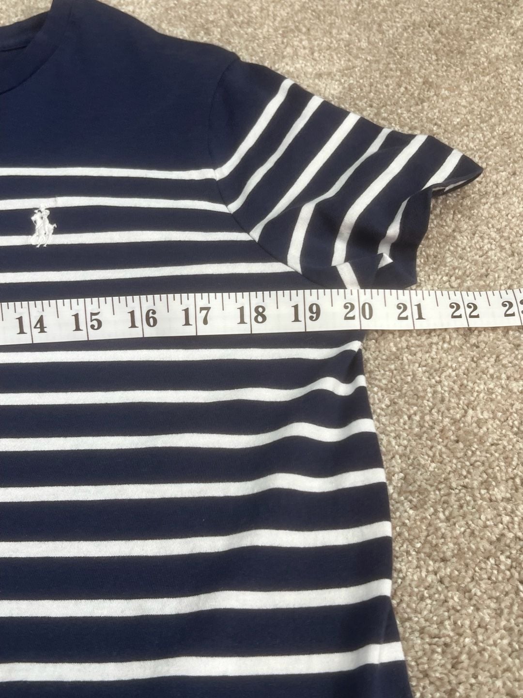 Polo Ralph Lauren Striped T-Shirt Dress Size XL Navy White 9