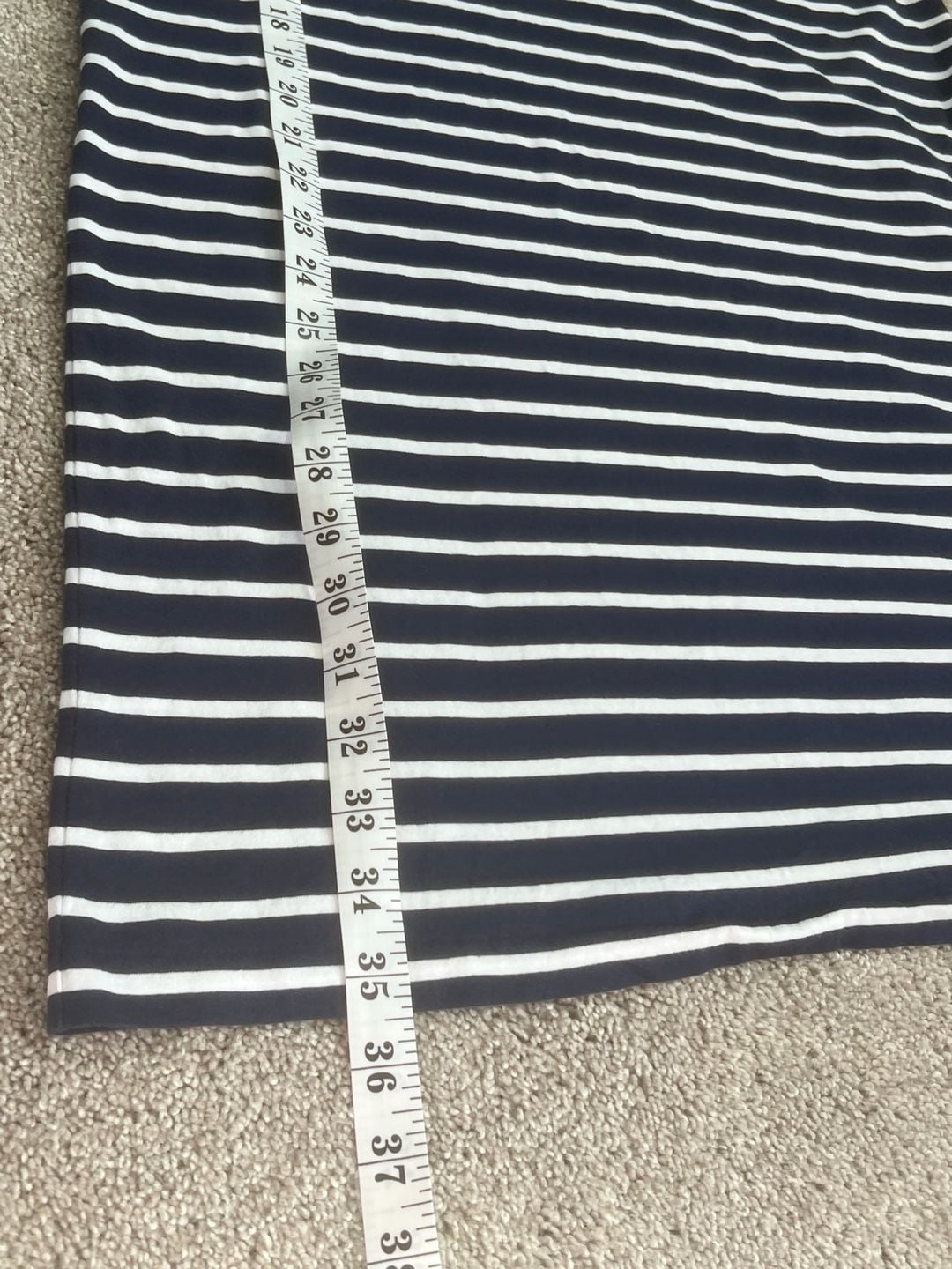 Polo Ralph Lauren Striped T-Shirt Dress Size XL Navy White 10