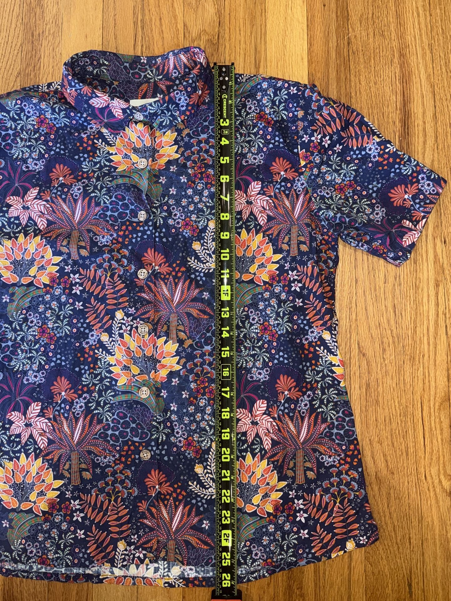 Yiume Hawaiian Shirt Mens XL Floral Short Sleeve Button Down 6