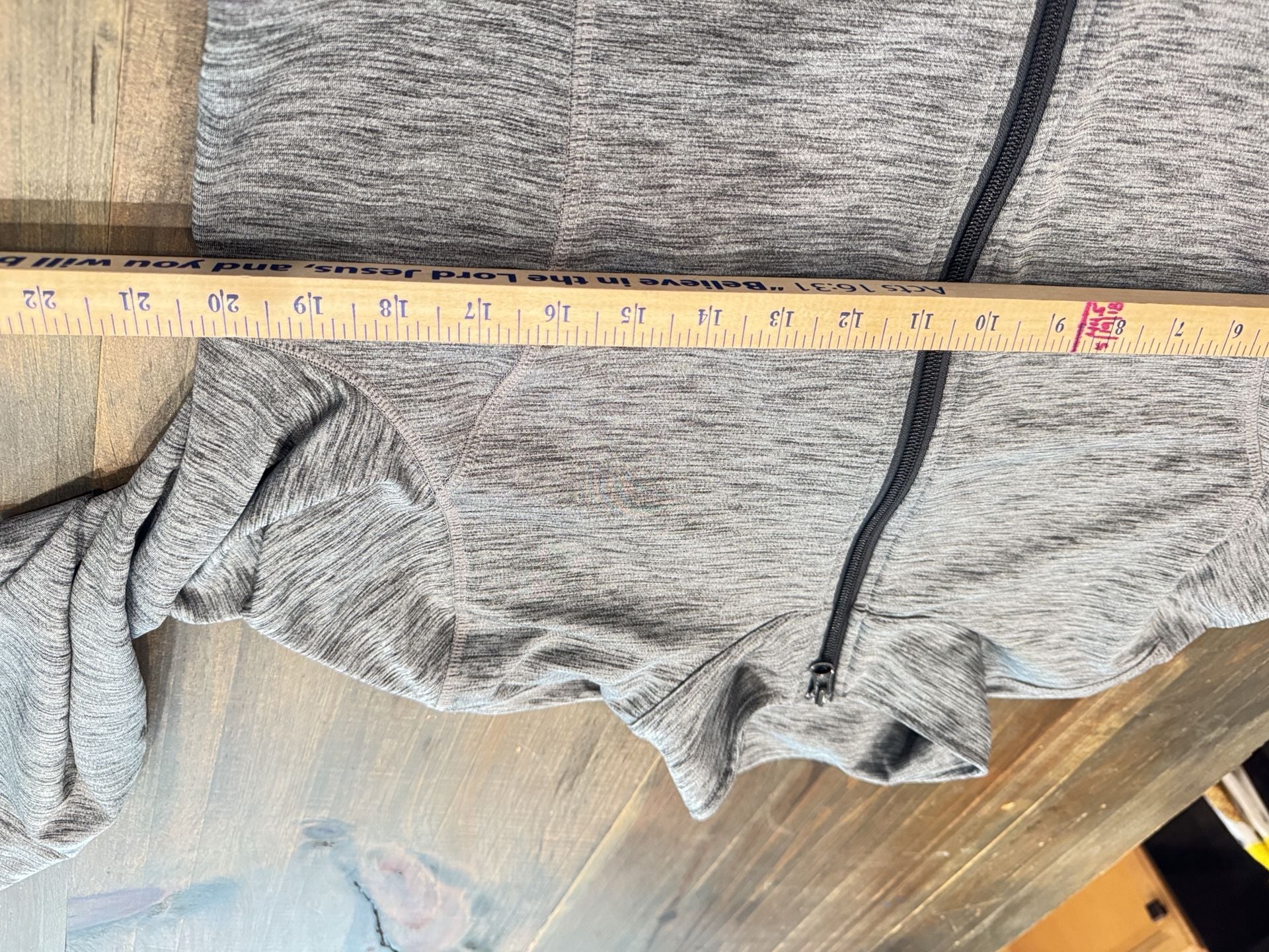Lady Hagen Full Zip Jacket Size L Gray Heather Athletic Activewear 7