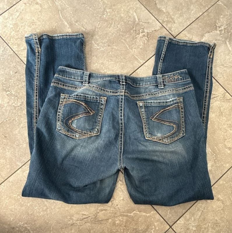 Silver Jeans Frances 18 Bootcut Size 220/L33 Blue Denim 1