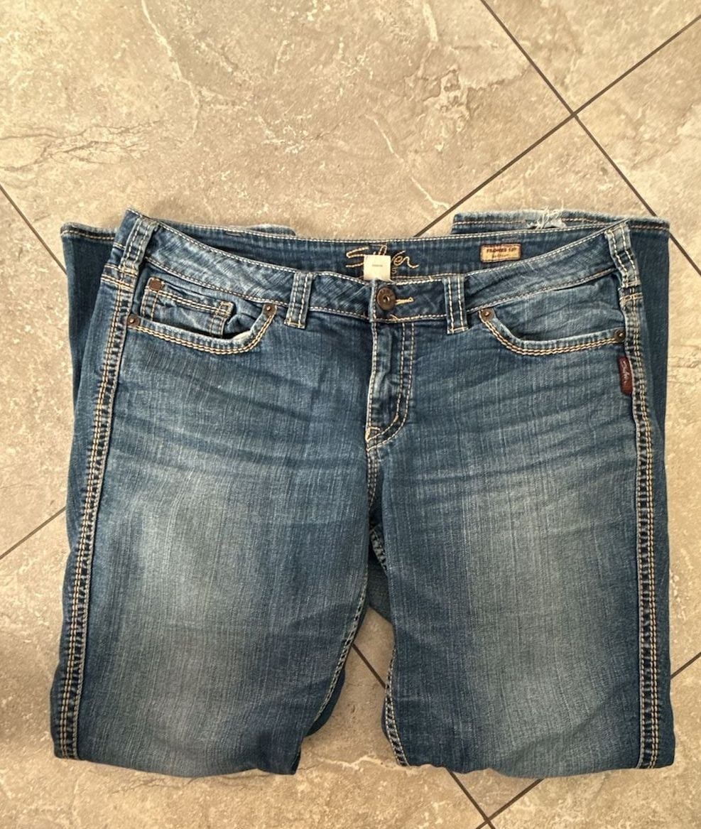 Silver Jeans Frances 18 Bootcut Size 220/L33 Blue Denim 2