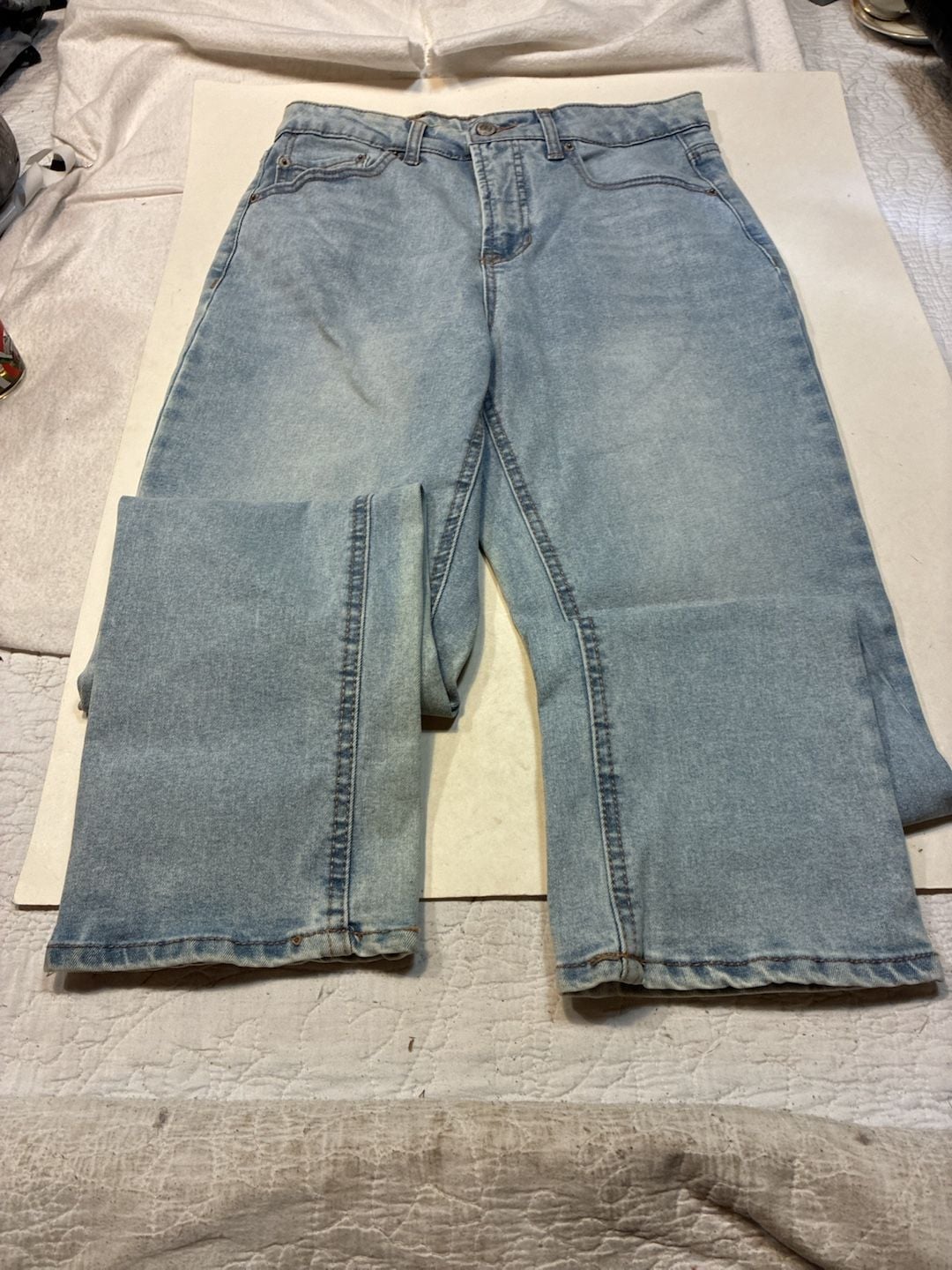 Frye Light Wash Straight Leg Jeans Size 4/27 Light Blue Denim 1