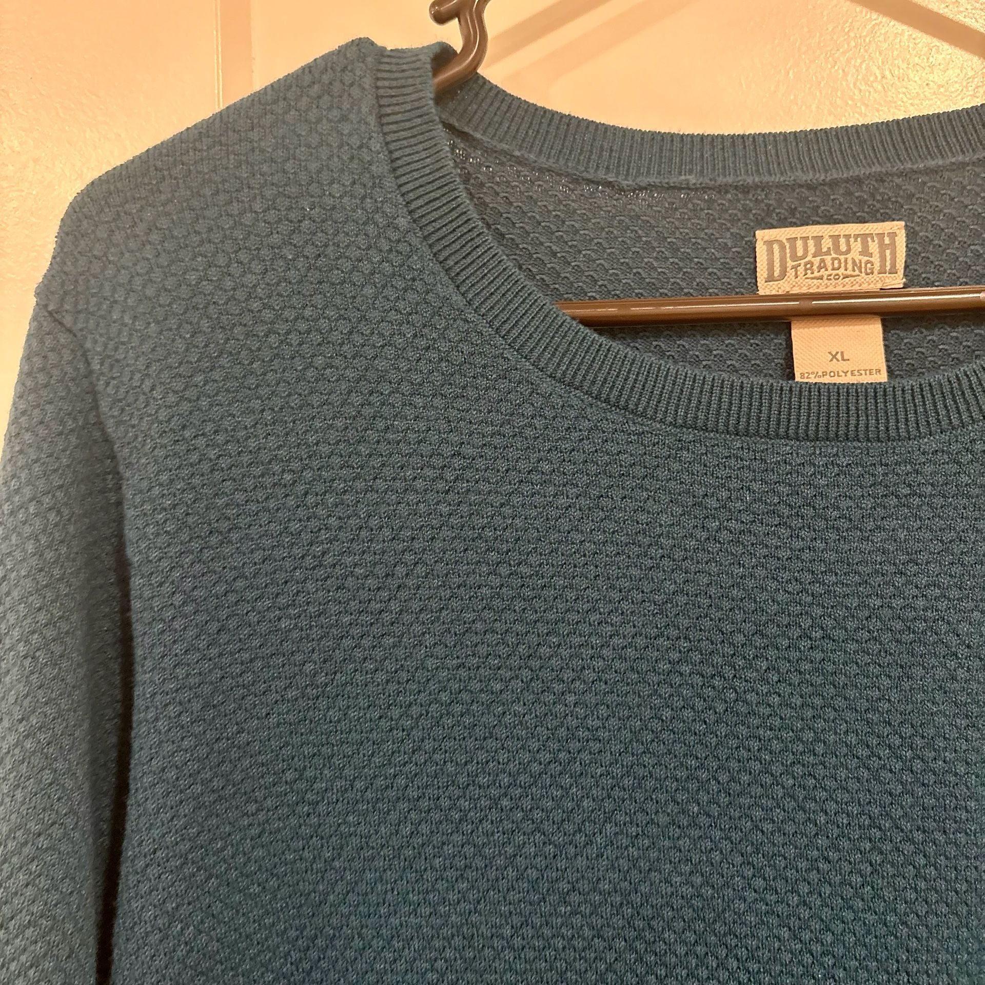 Duluth Trading S’no Sweat Women’s Tunic Sweater Crewneck Long Sleeve XL Teal 5