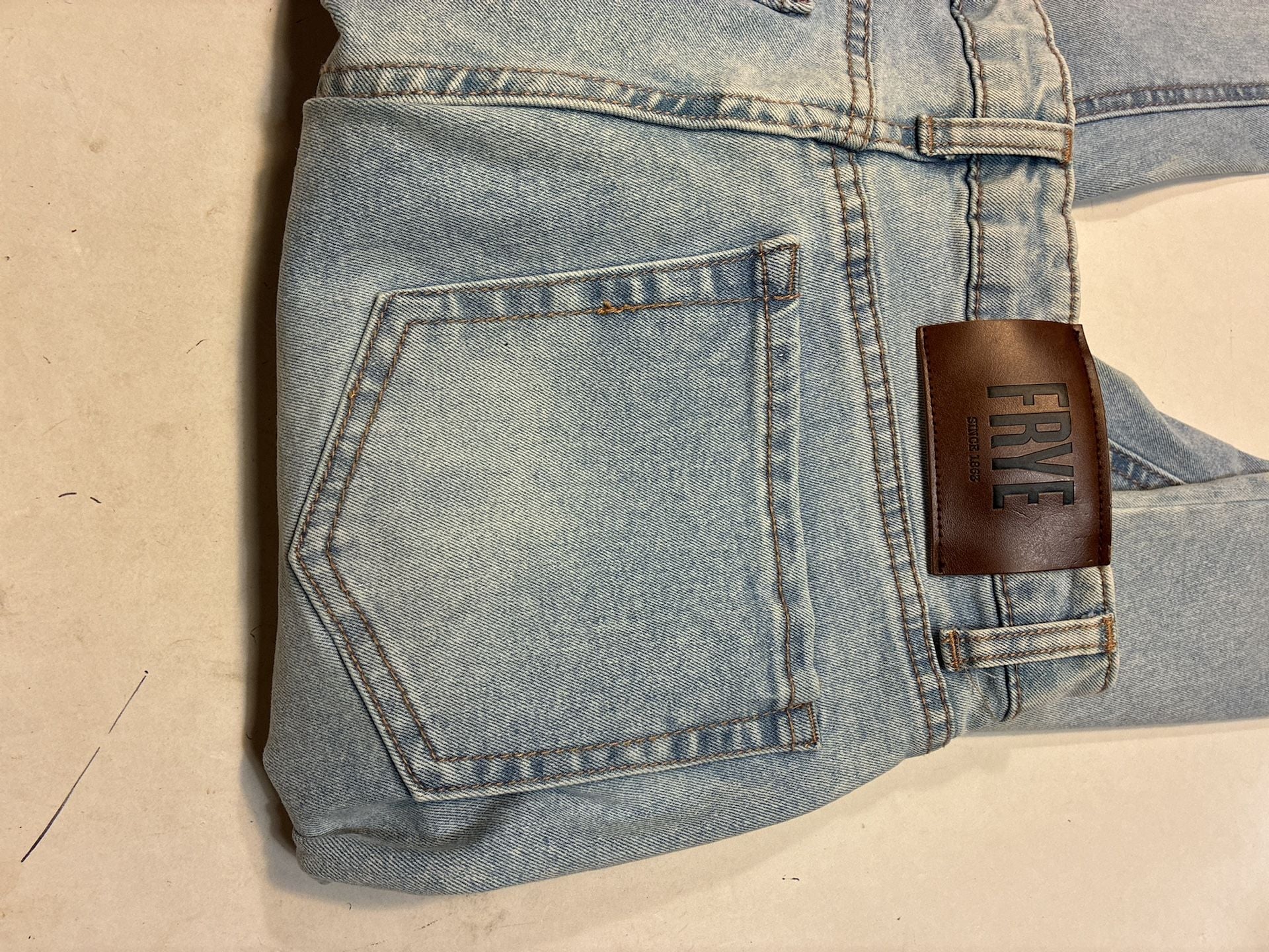 Frye Light Wash Straight Leg Jeans Size 4/27 Light Blue Denim 9