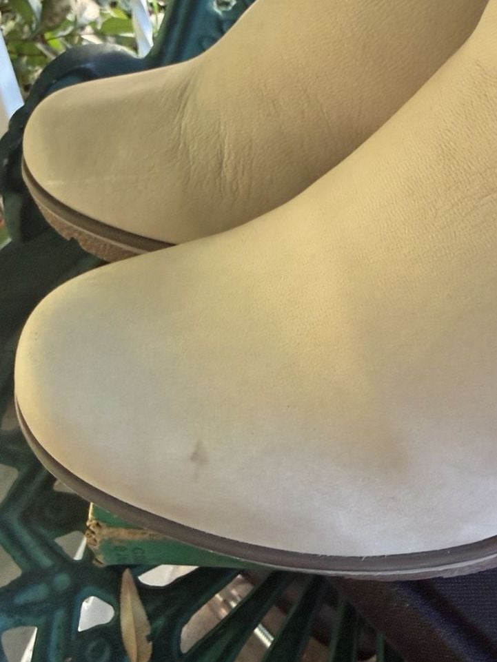 Timberland Wedge Fur Boots Cream Leather 5