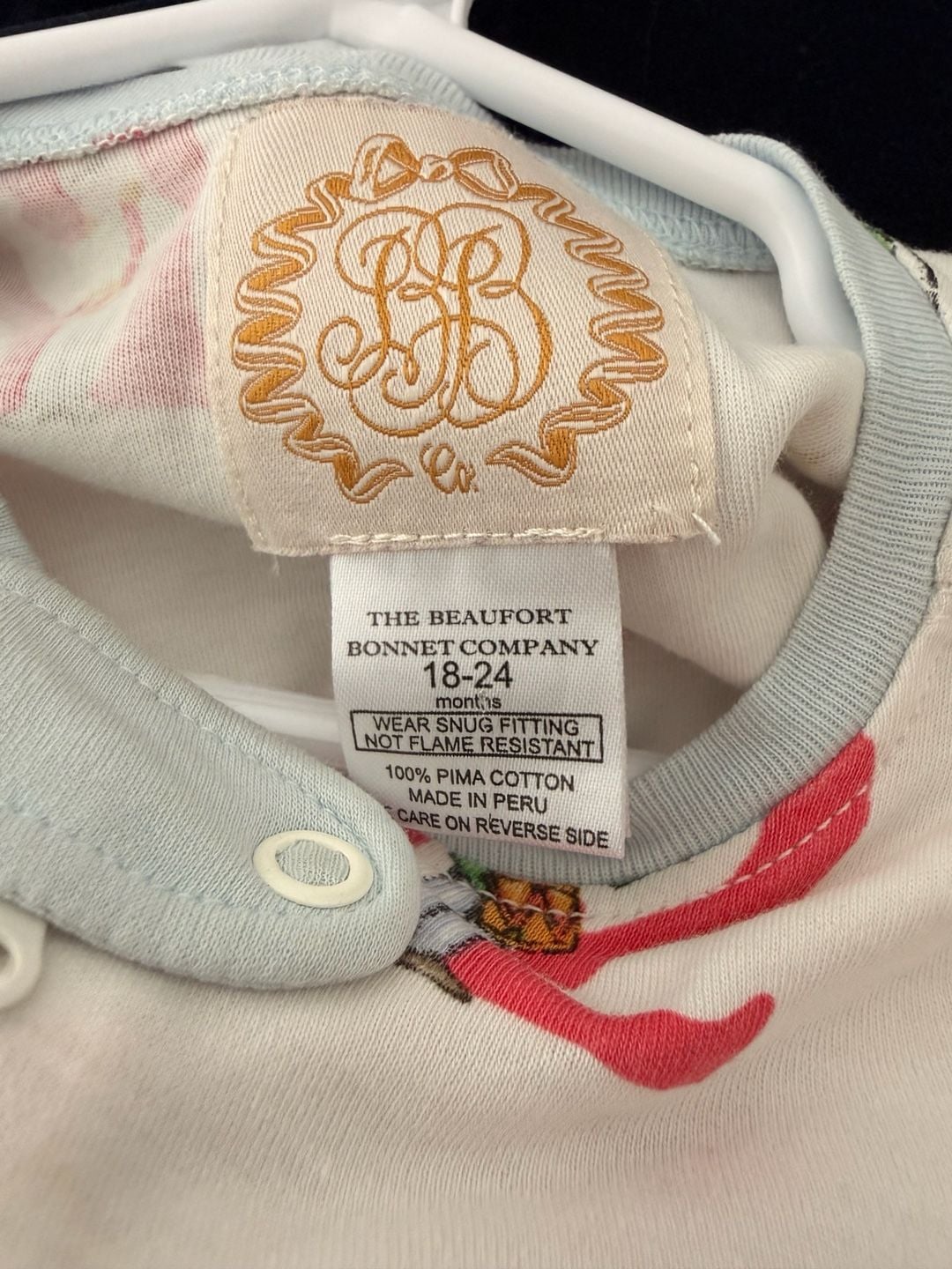The Beaufort Bonnet Company Footed Pajamas 18-24 Months White 7