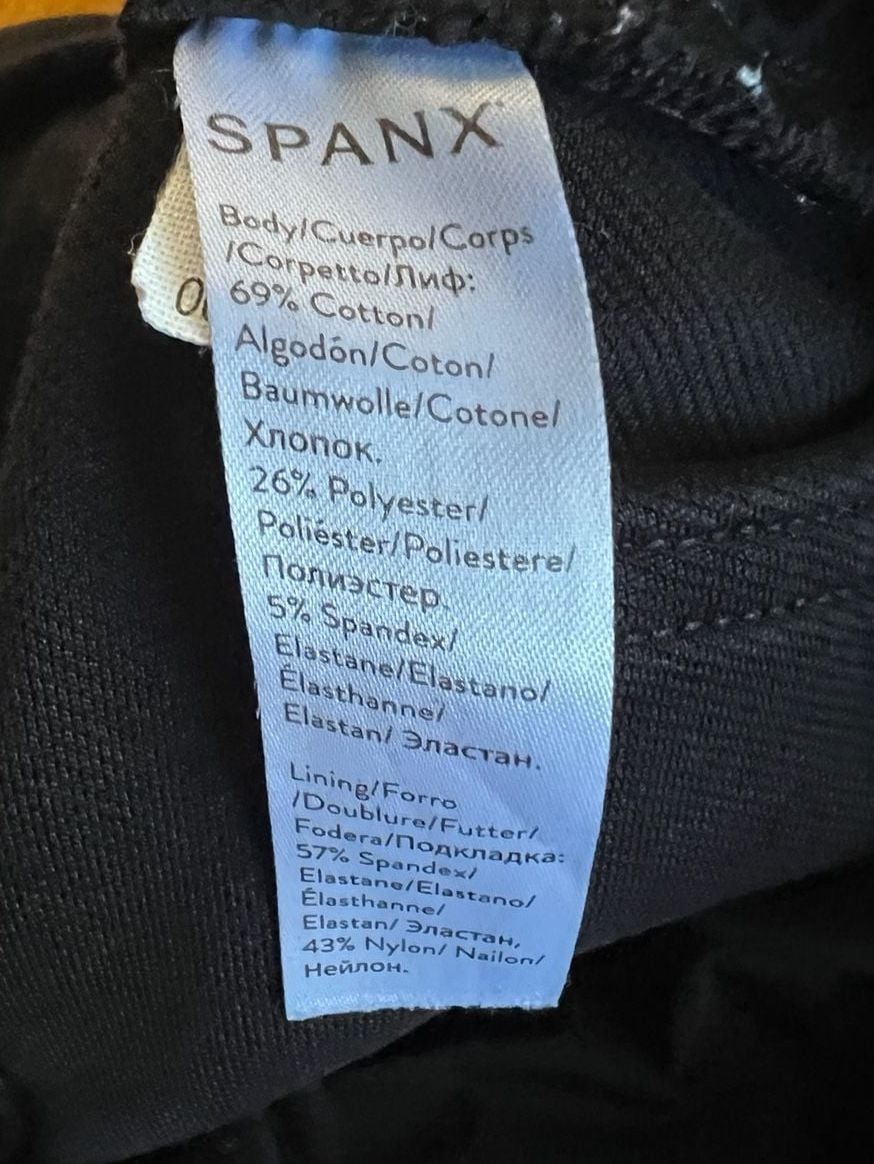 SPANX Jean-ish Leggings Size M Black Stretch Skinny Pull On Jeggings 5