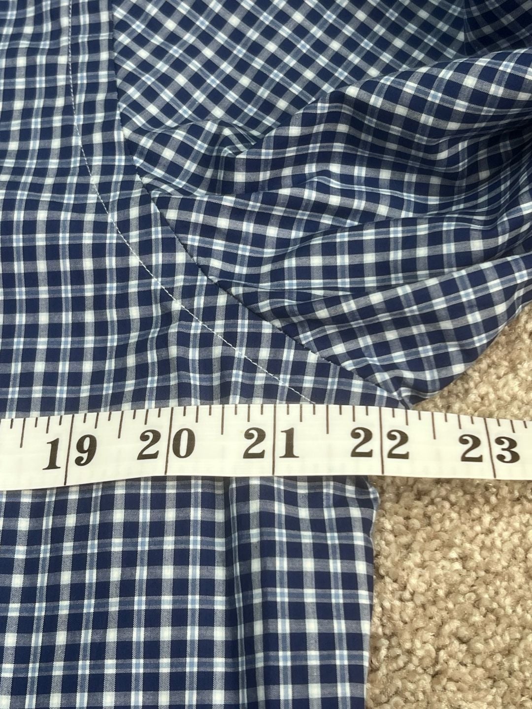 Ralph Lauren Button Down Shirt Size L Blue Gingham Slim Fit 9