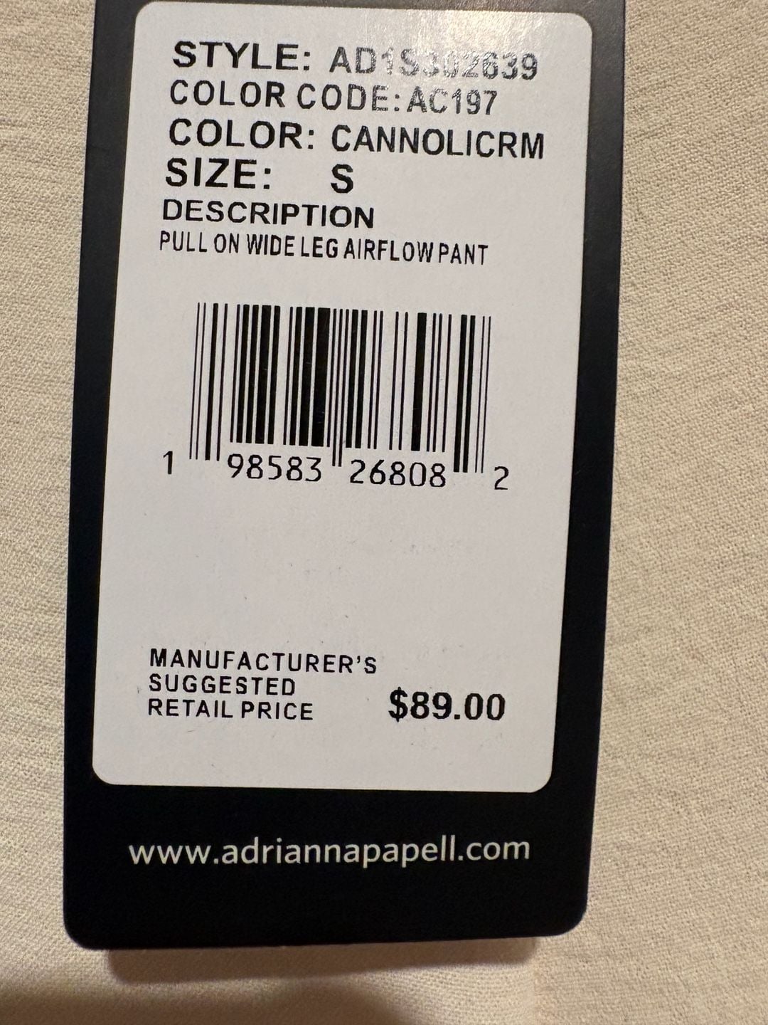 Adrianna Papell Pull On Wide Leg Airflow Pant Size S Cannolicrm 4