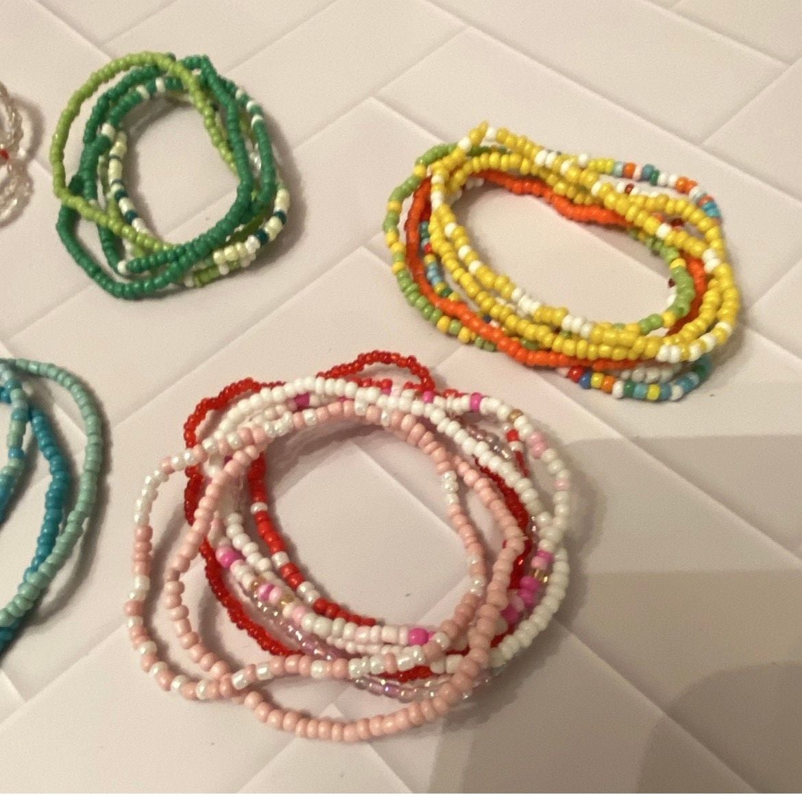 Unbranded 26 Beaded Bracelets Set Multi Color Glass Seed Beads Stackable 2