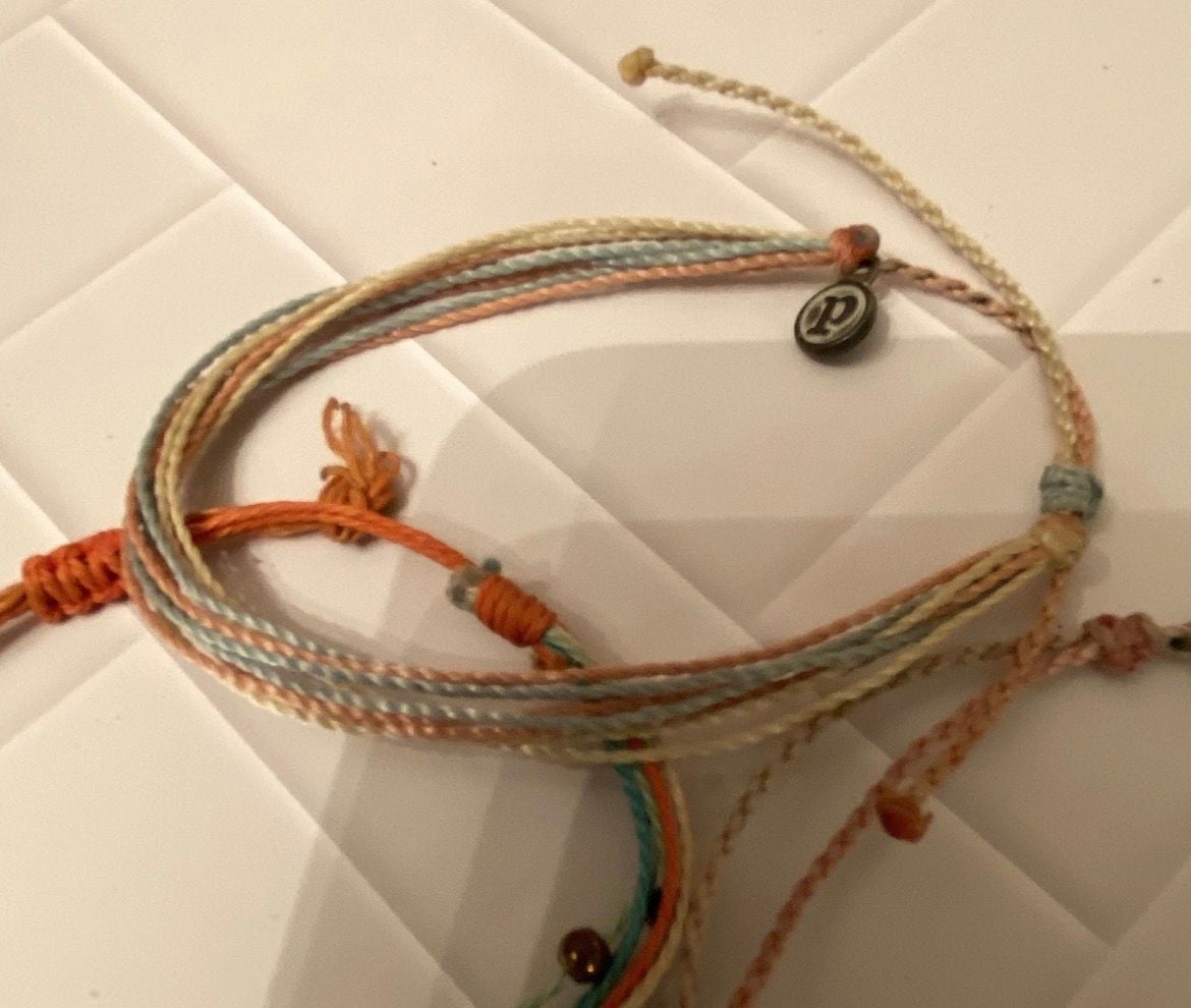 Pura Vida String Bracelets Lot Of 3 Multi Color Adjustable 2