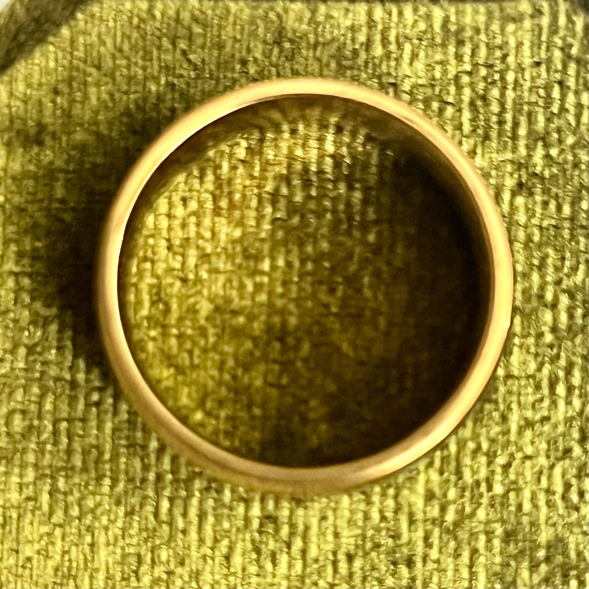 Tungsten Titanium Steel Green Abalone Inlay Gold High Polished Finish 8mm Ring Size 11 6
