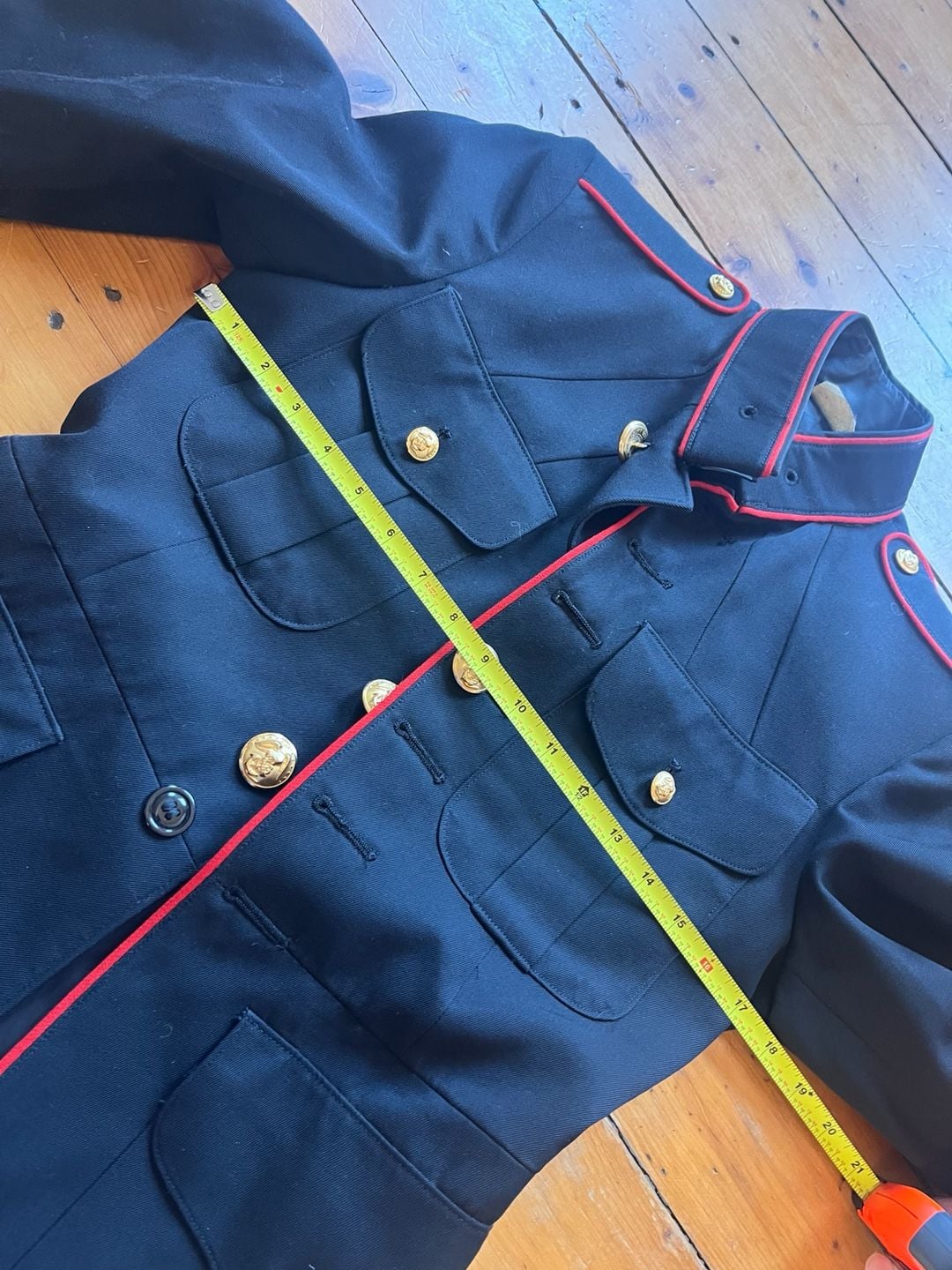 USMC Dress Blue Uniform Jacket Coat Vintage 1989 36R Excellent Condition 4