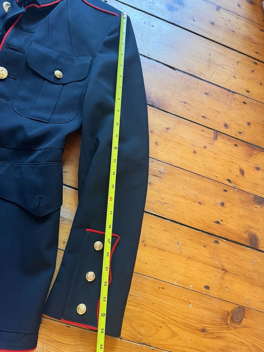 USMC Dress Blue Uniform Jacket Coat Vintage 1989 36R Excellent Condition 5