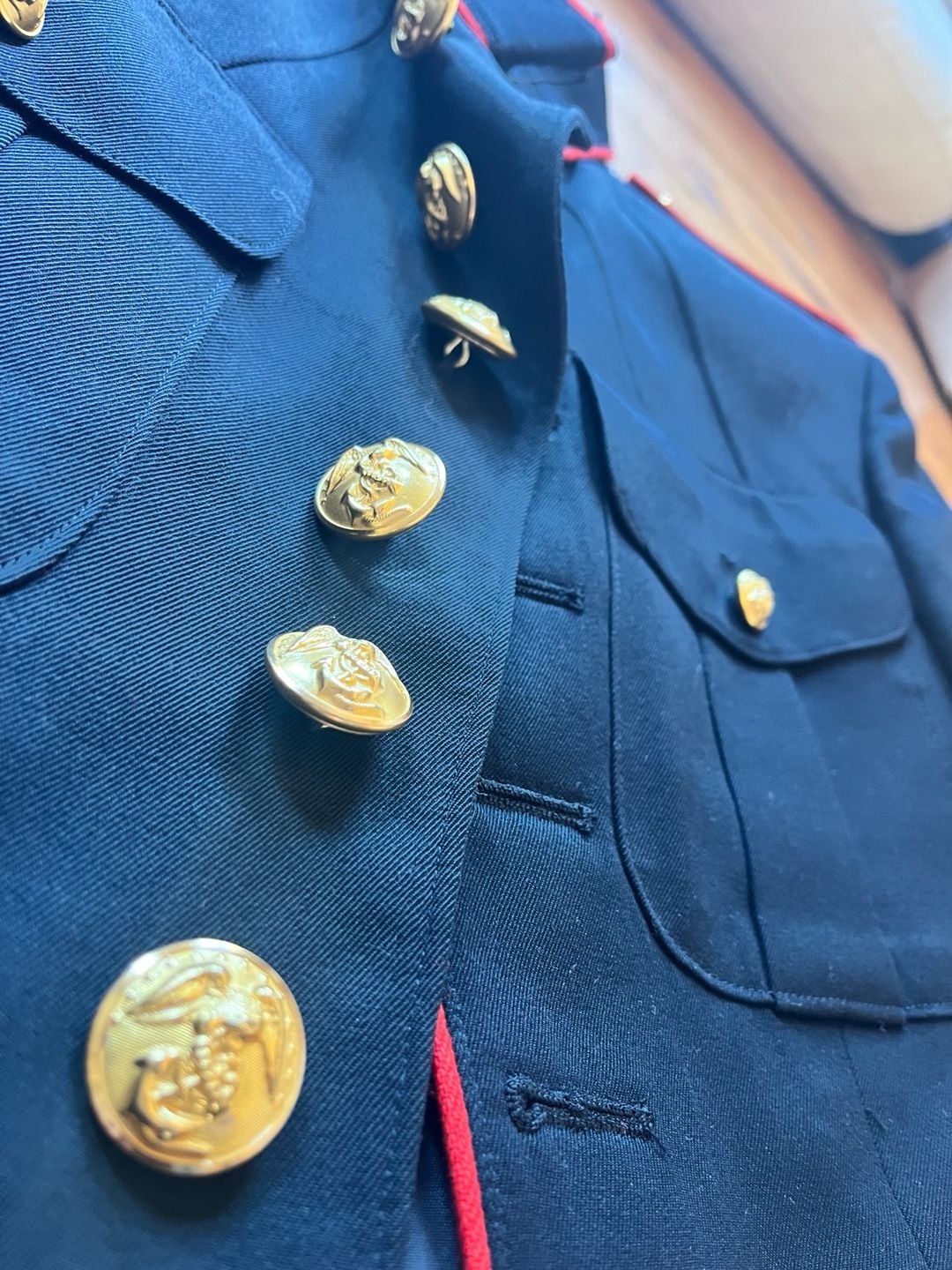 USMC Dress Blue Uniform Jacket Coat Vintage 1989 36R Excellent Condition 10