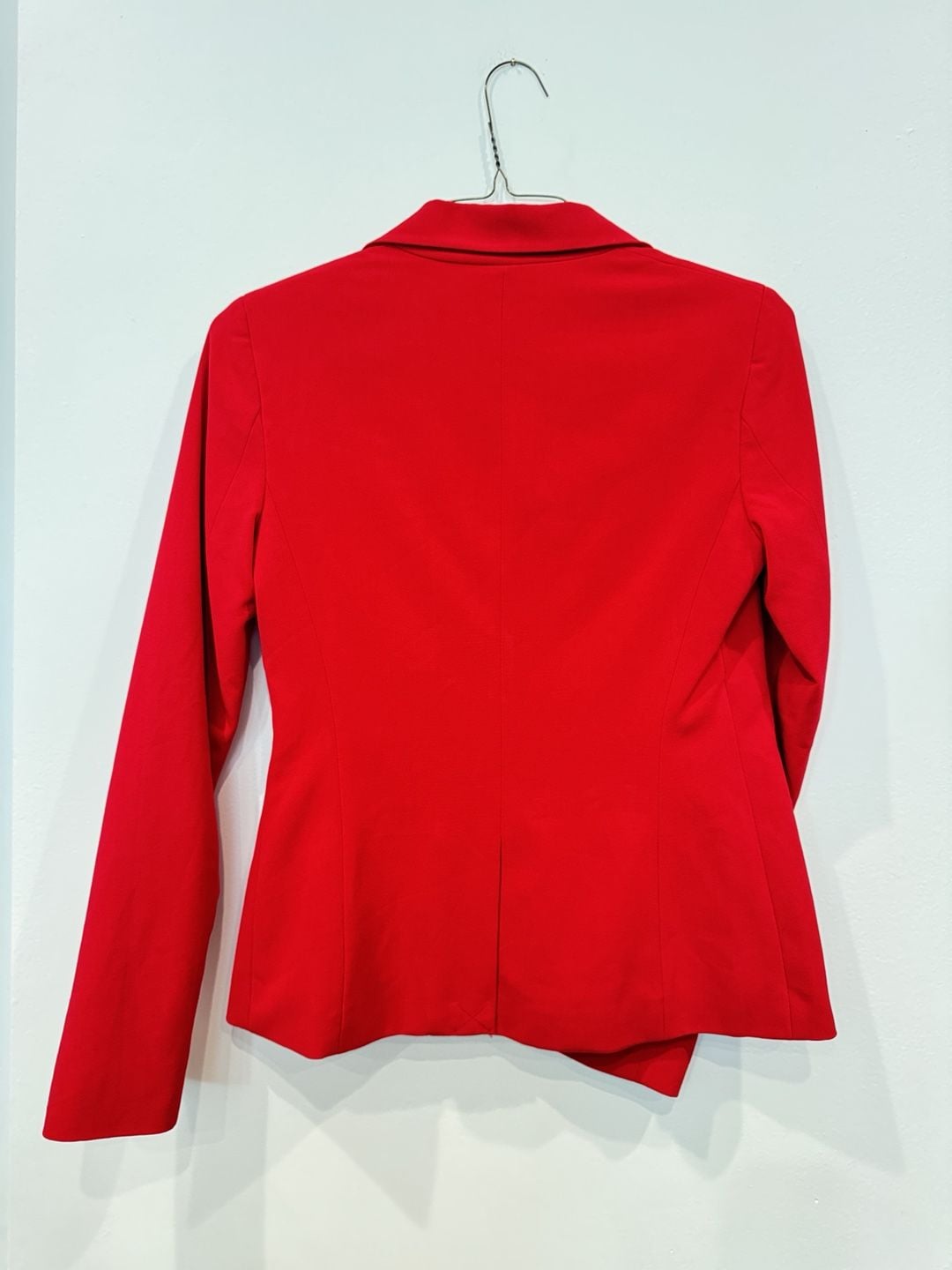 New York & Company Blazer Size 2 Red Single Button Lined 4