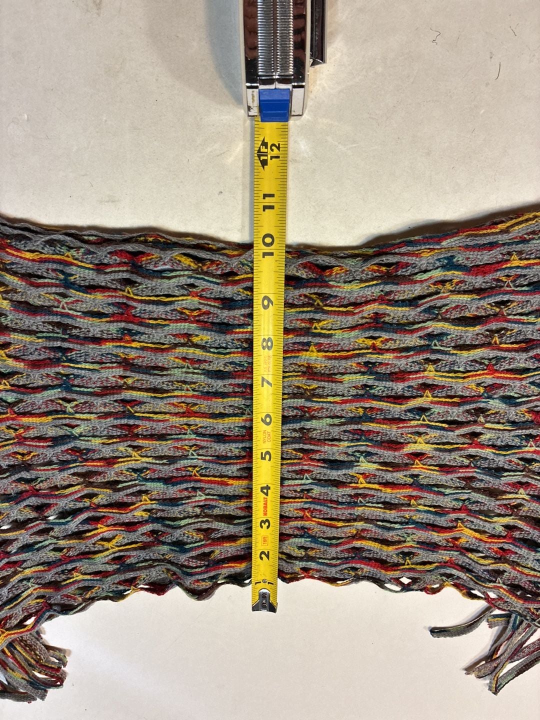 Fraas The Scarf Company Multicolored Open Knit Fringe Scarf 7