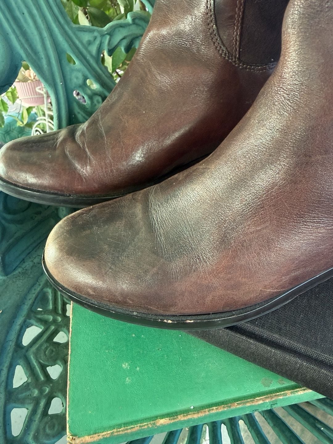 Nike Air Leather Equestrian Boots Size 8B Brown 6