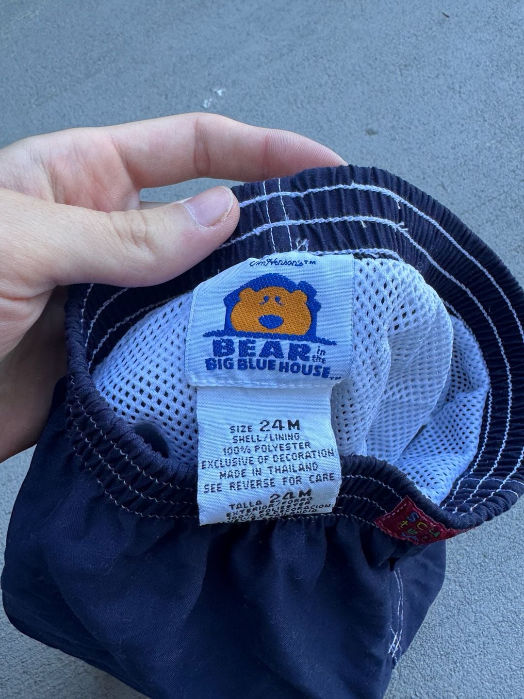 Bear in the Big Blue House Swim Trunks Size 24M Navy Scuba Team 4