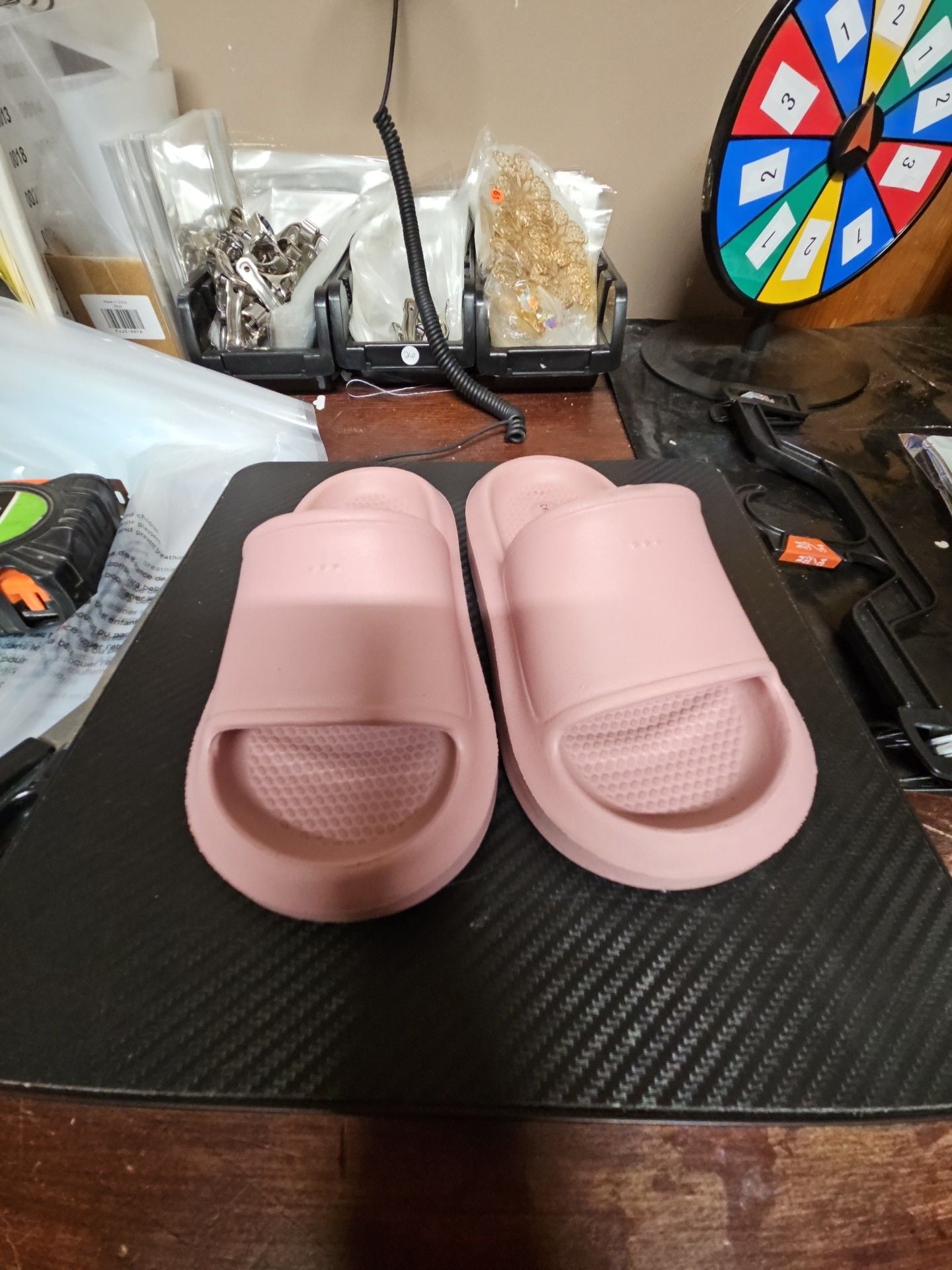 Childhoods Slides Size 1.5 Pink Foam Sandals 2