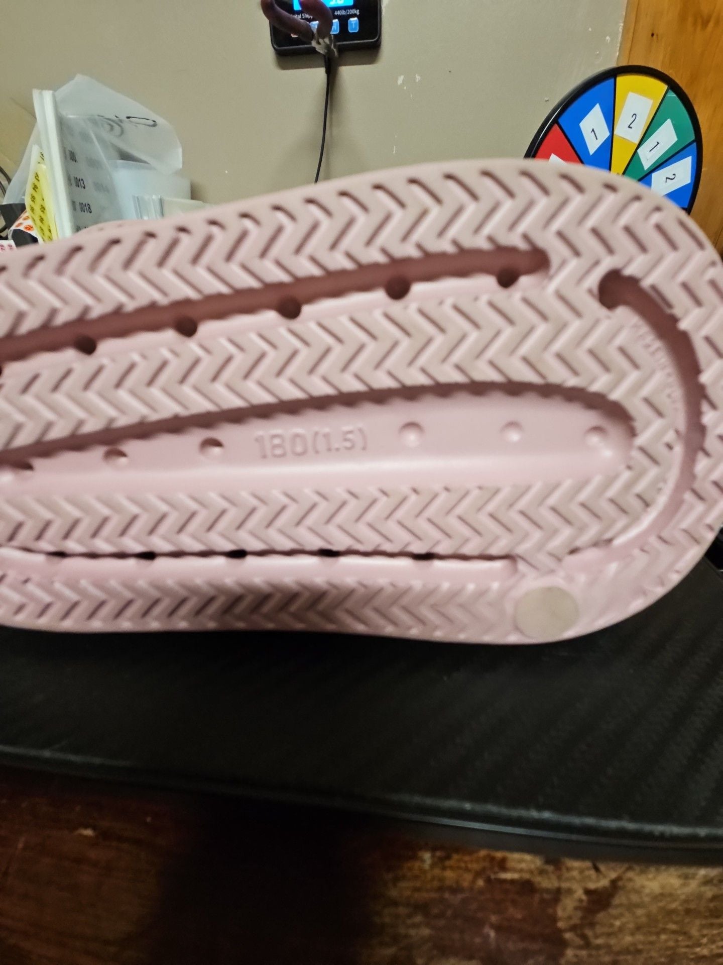 Childhoods Slides Size 1.5 Pink Foam Sandals 6