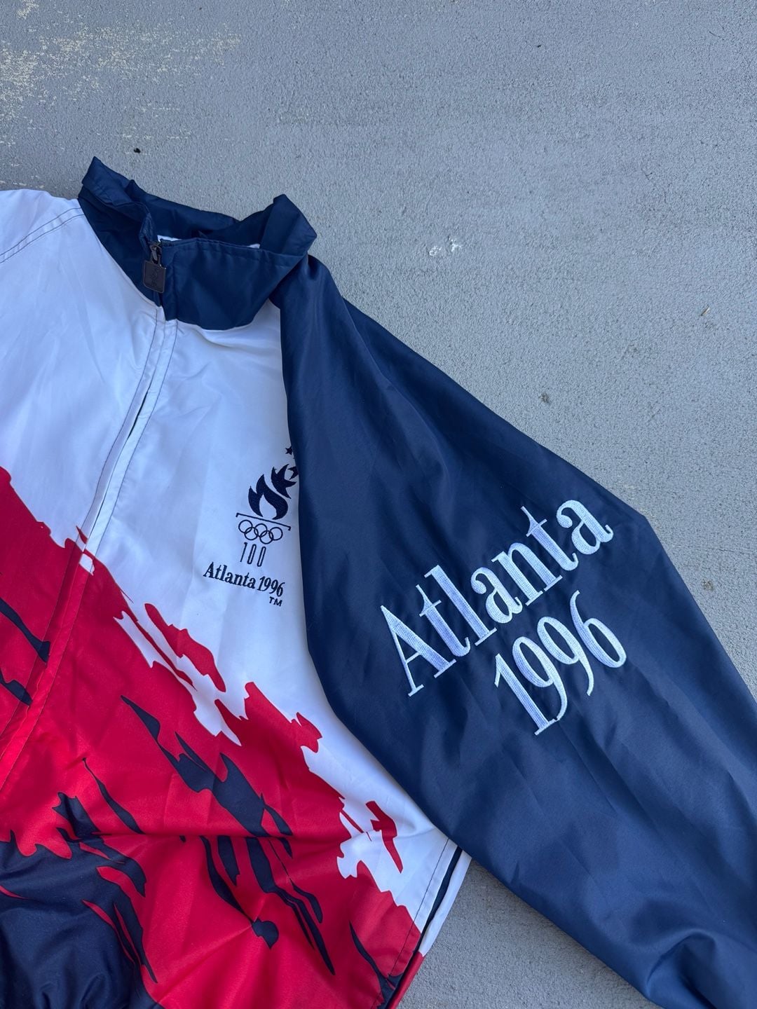 Logo Athletic Atlanta 1996 Olympic Games USA Windbreaker Jacket Size XL 4