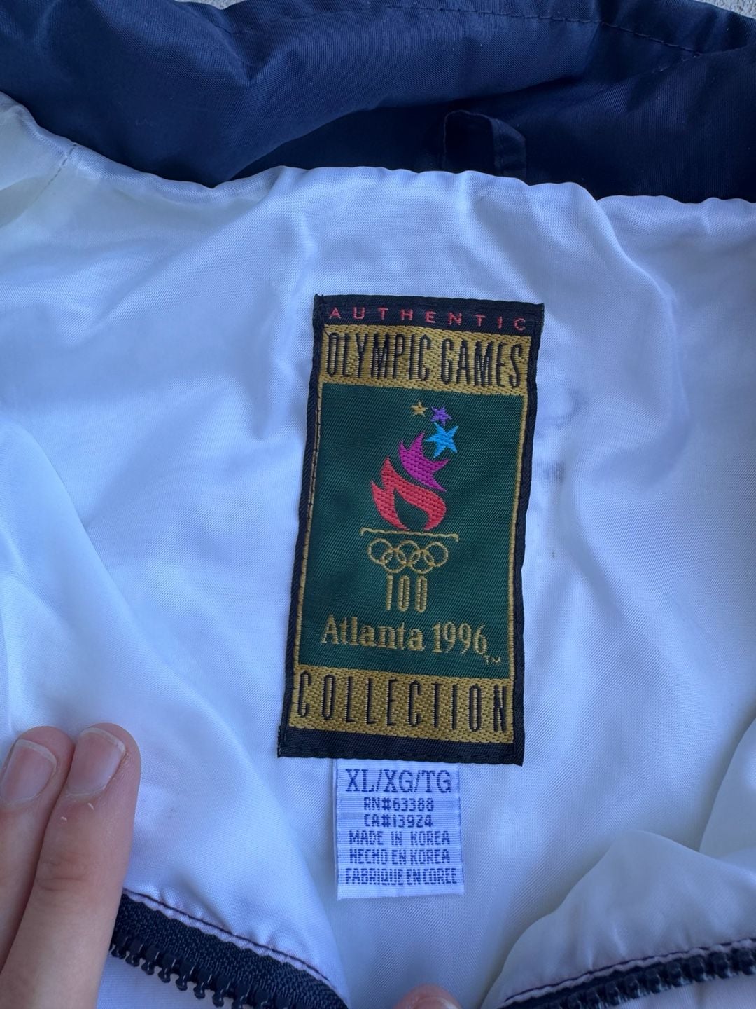 Logo Athletic Atlanta 1996 Olympic Games USA Windbreaker Jacket Size XL 5
