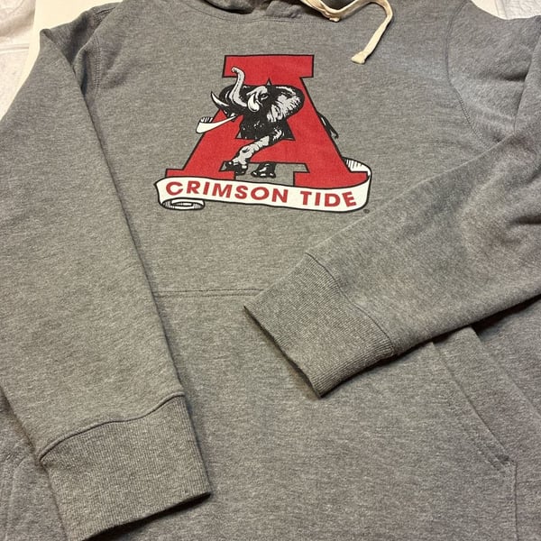 Homefield Alabama Crimson Tide Hoodie Size Large Gray
